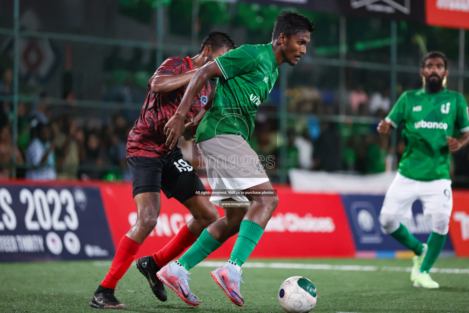 Club URBANCO vs Police Club in Club Maldives Cup 2023 held in Hulhumale, Maldives, on Friday, 28th July 2023 Photos: Nausham Waheed/ images.mv