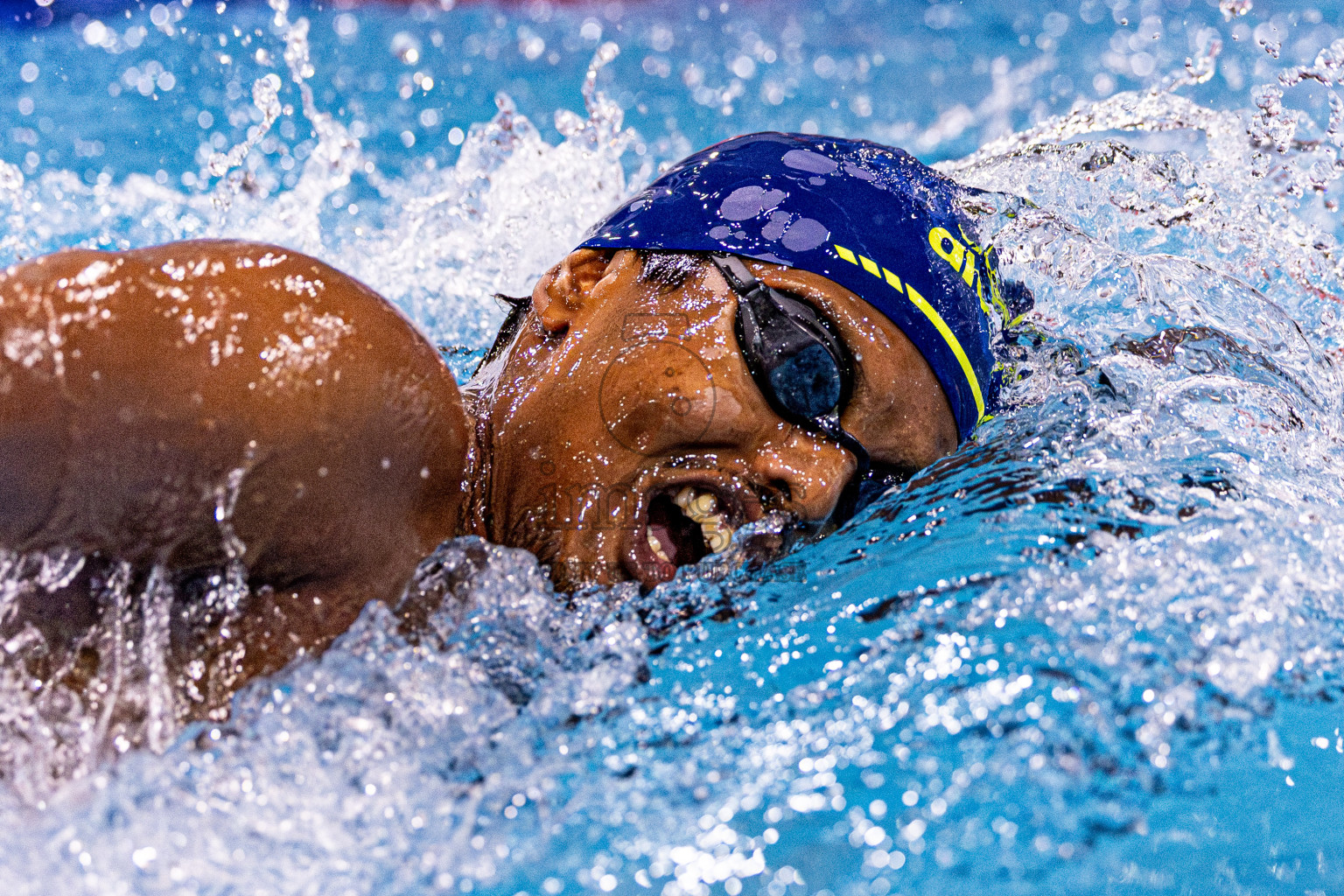 Day 4 of 1st National Short Course Swimming Competition held in Hulhumale', Maldives on Tuesday, 17th June 2025. Photos: Nausham Waheed / images.mv
