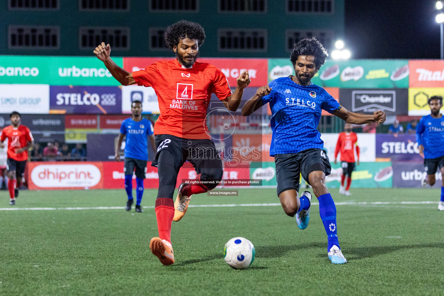 STELCO vs United BML in Quarter Final of Club Maldives Cup 2023 held in Hulhumale, Maldives, on Saturday, 12th August 2023Photos: Nausham Waheed