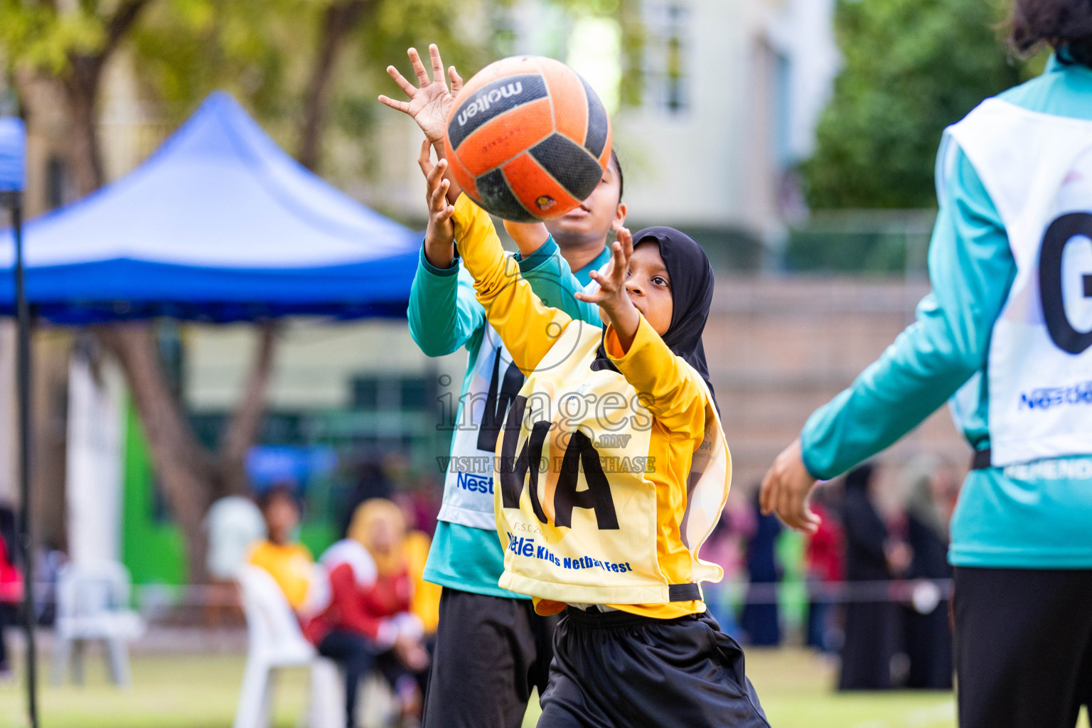 Day 3 of Nestle' Kids Netball Fiesta 2023 held in Henveyru Stadium, Male', Maldives on Saturday, 2nd December 2023. Photos by Nausham Waheed / Images.mv