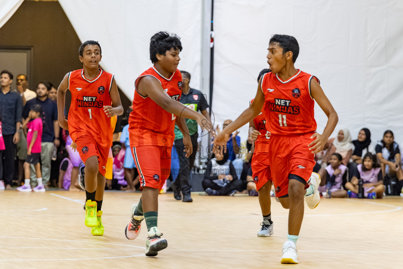 Day 3 of Milo 5 x 5 Junior Challenge 2025 - Basketball tournament held in Basketball Training Center, Male', Maldives on Saturday, 11th October 2025. 
Photos by:  Hassan Simah / Images.mv