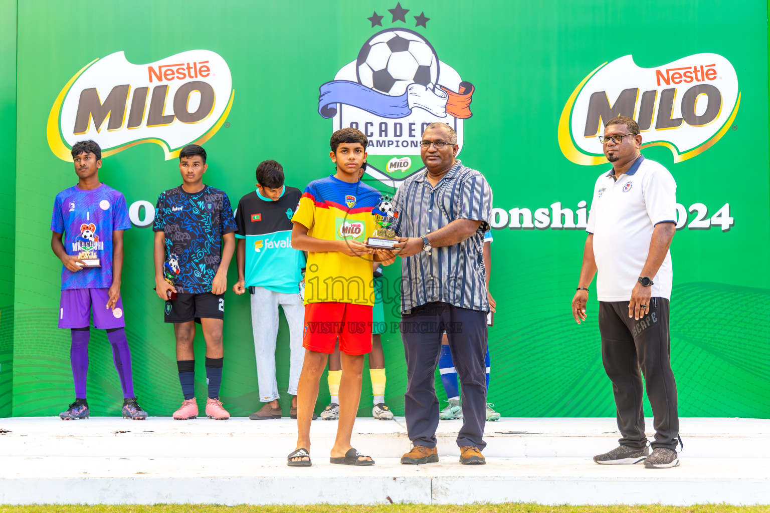 Day 4 of MILO Academy Championship 2024 (U-14) was held in Henveyru Stadium, Male', Maldives on Sunday, 3rd November 2024. Photos: Ismail Thoriq / Images.mv