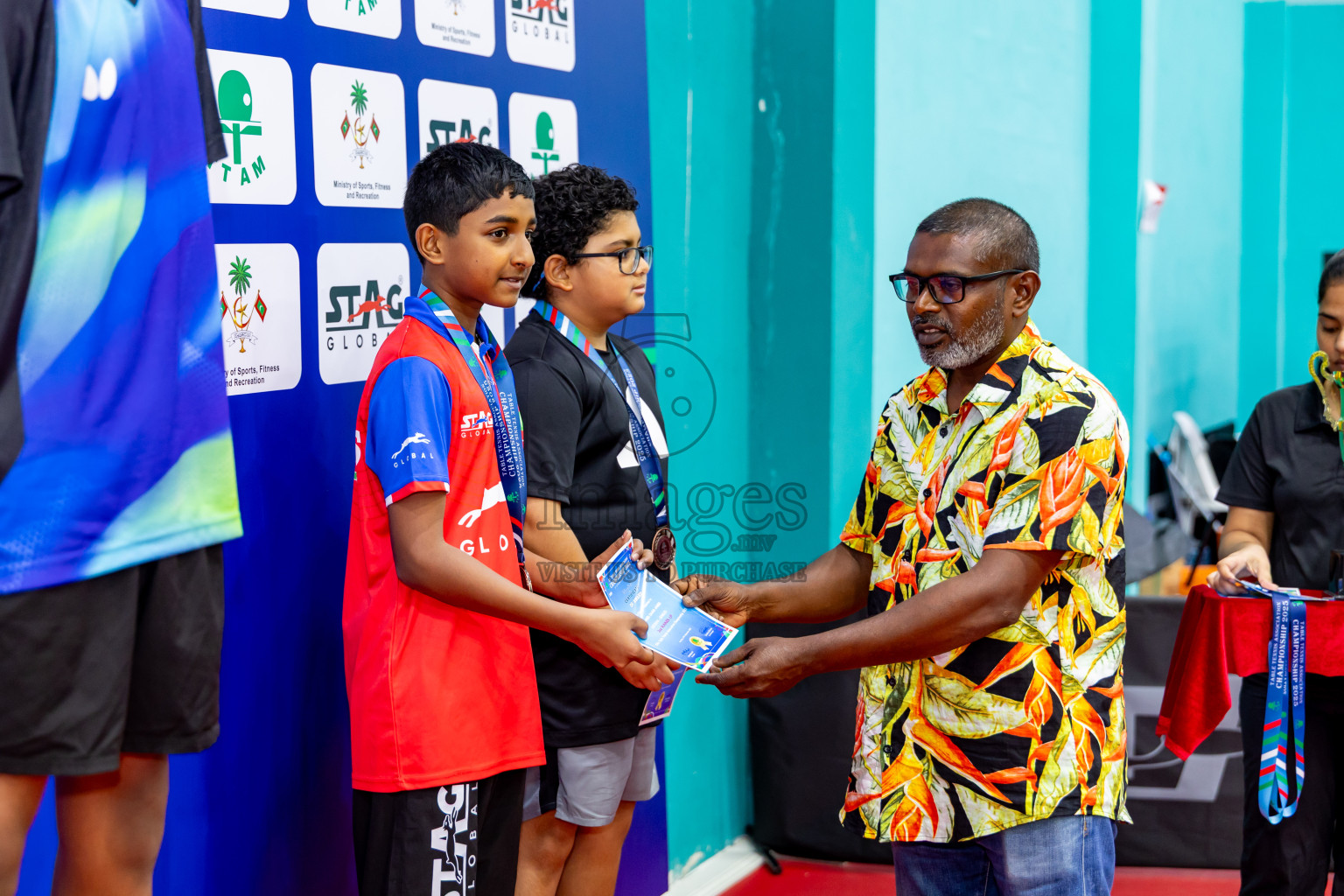 Finals of 30th Table Tennis Association Championship 2025 was held on Saturday, 20th September 2025 in Male' TT Hall, Male', Maldives. Photos: Nausham Waheed / images.mv