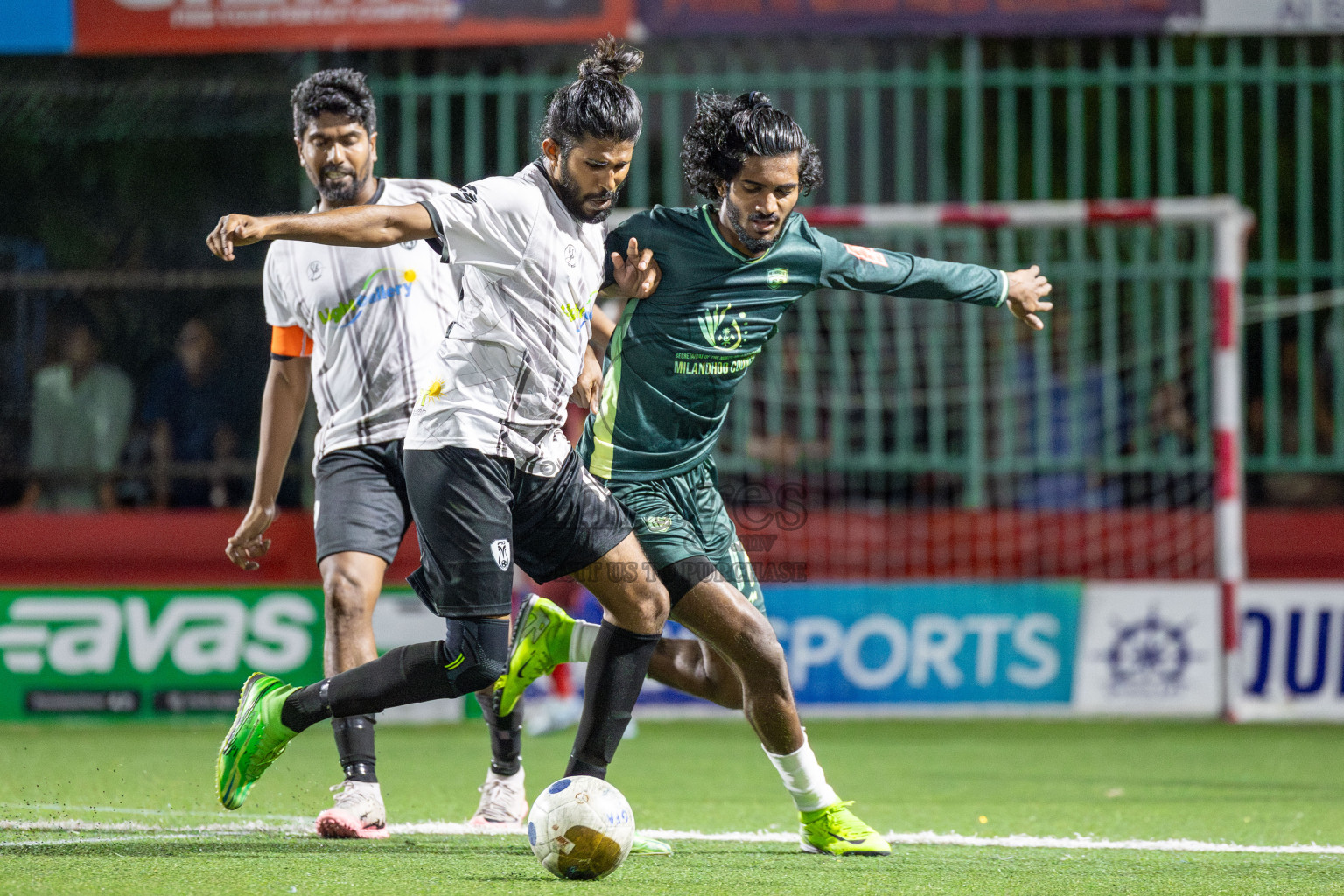 N Miladhoo vs Sh Milandhoo in zone round on Day 29 of Golden Futsal Challenge 2025 was held on Sunday , 2nd February 2025, in Hulhumale', Maldives. Photos: Shuu Abdul Sattar / images.mv