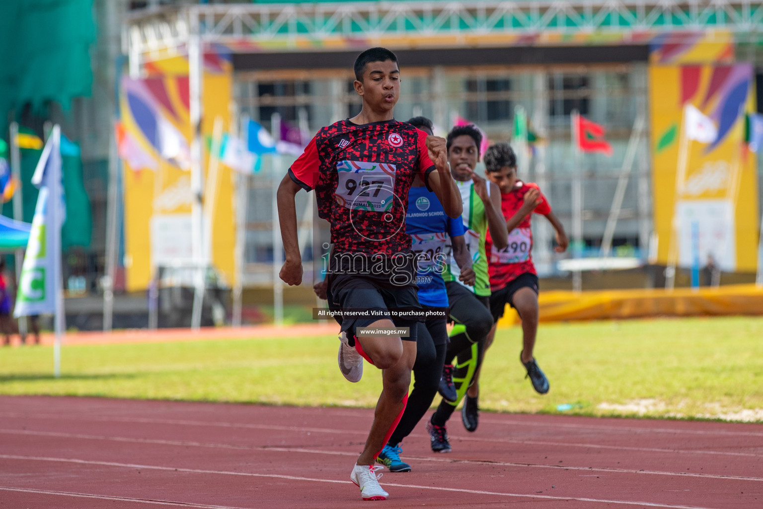 Day two of Inter School Athletics Championship 2023 was held at Hulhumale' Running Track at Hulhumale', Maldives on Sunday, 15th May 2023. Photos: Nausham Waheed / images.mv