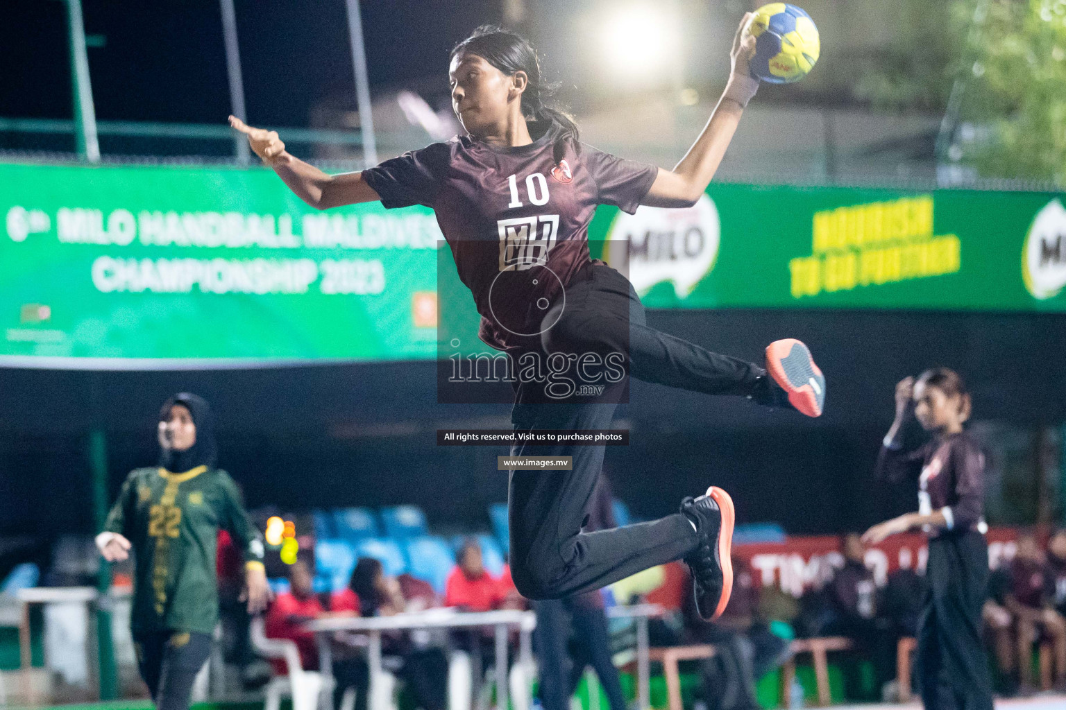 Day 5 of 6th MILO Handball Maldives Championship 2023, held in Handball ground, Male', Maldives on Friday, 24th May 2023 Photos: Shuu Abdul Sattar/ Images.mv