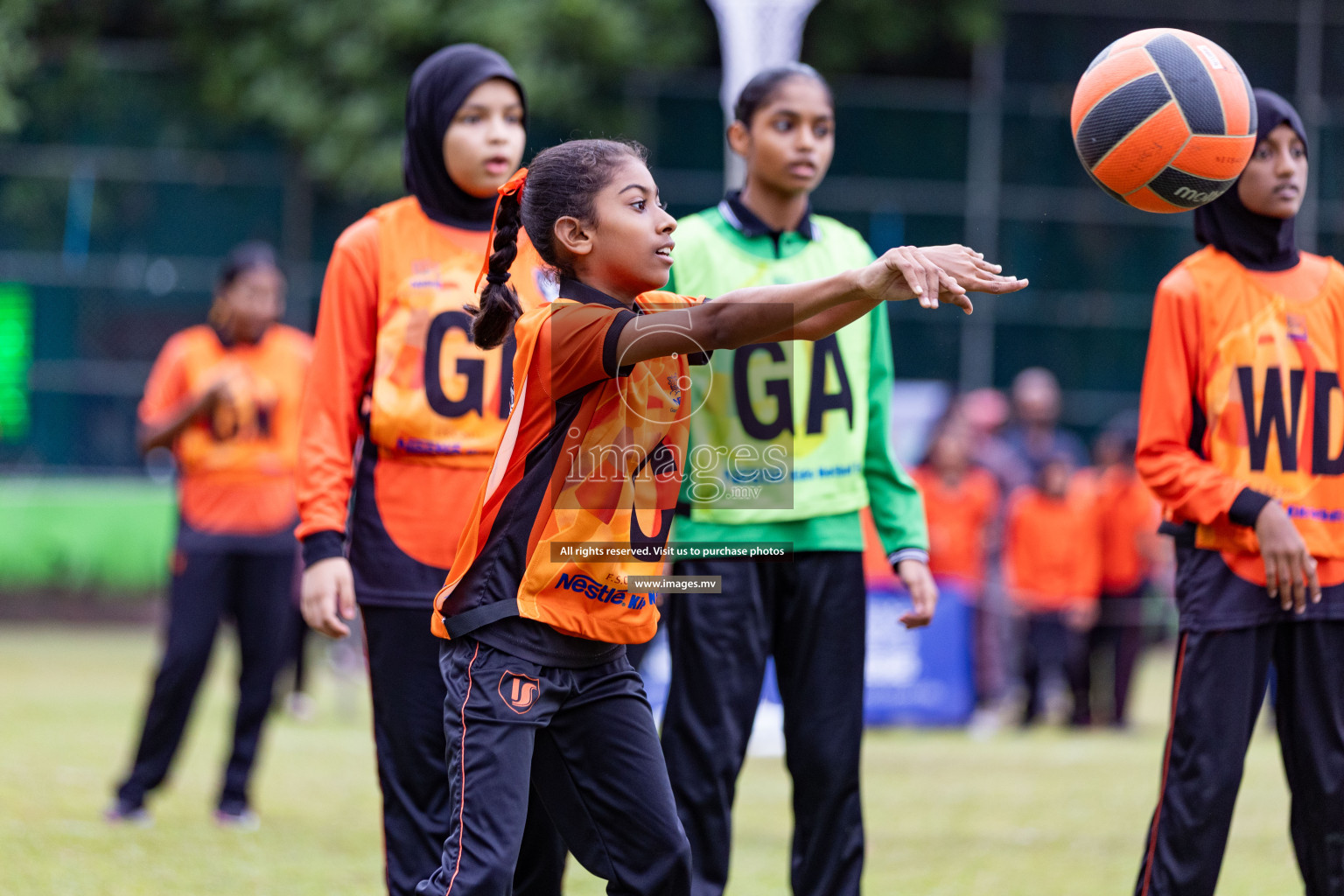 Day 1 of Nestle' Kids Netball Fiesta 2023 held in Henveyru Stadium, Male', Maldives on Thursday, 30th November 2023. Photos by Nausham Waheed / Images.mv