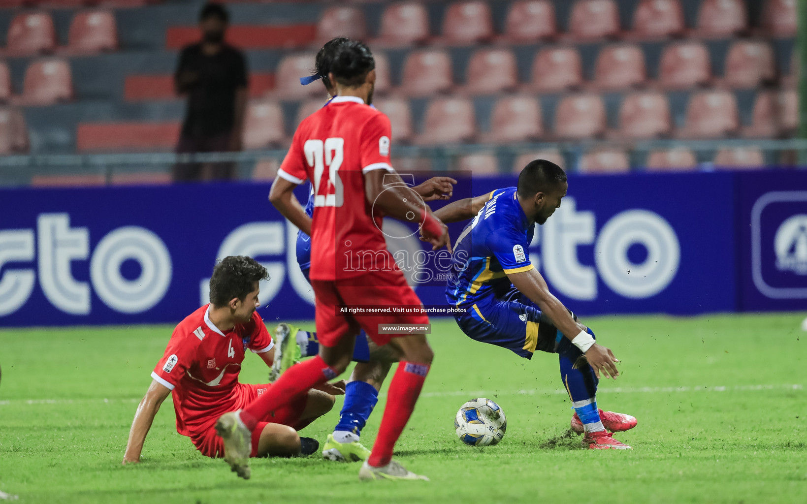 Nepal vs Sri Lanka in SAFF Championship 2021 held on 4th October 2021 in Galolhu National Stadium, Male', Maldives