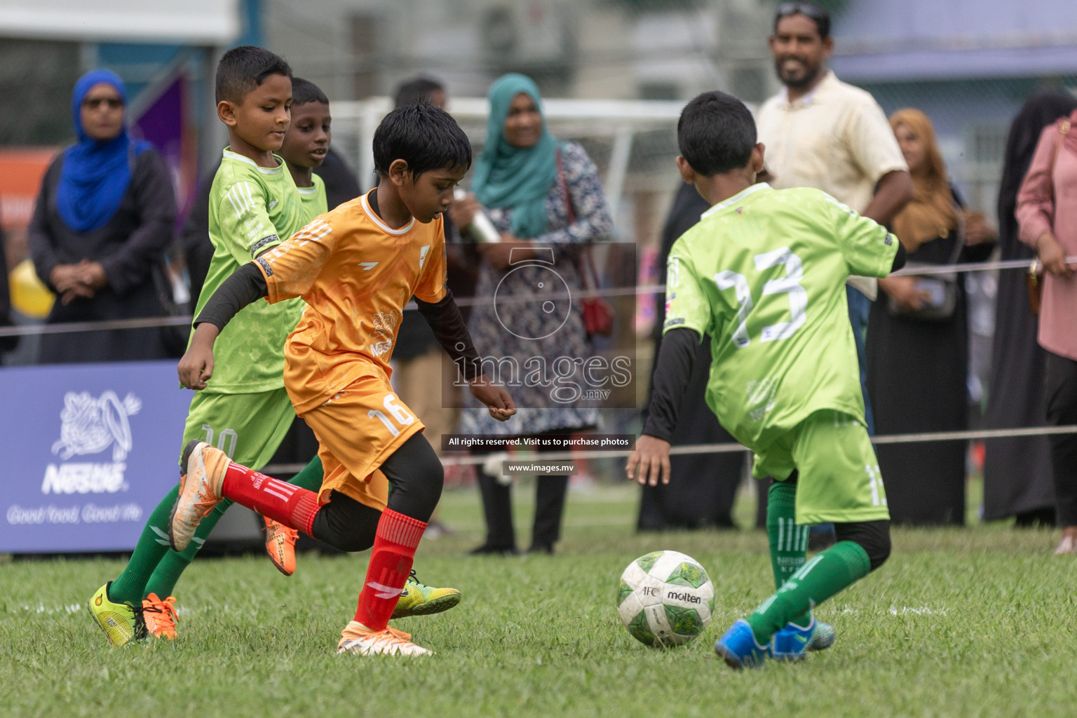 Day 1 of Nestle kids football fiesta, held in Henveyru Football Stadium, Male', Maldives on Wednesday, 11th October 2023 Photos: Shut Abdul Sattar/ Images.mv