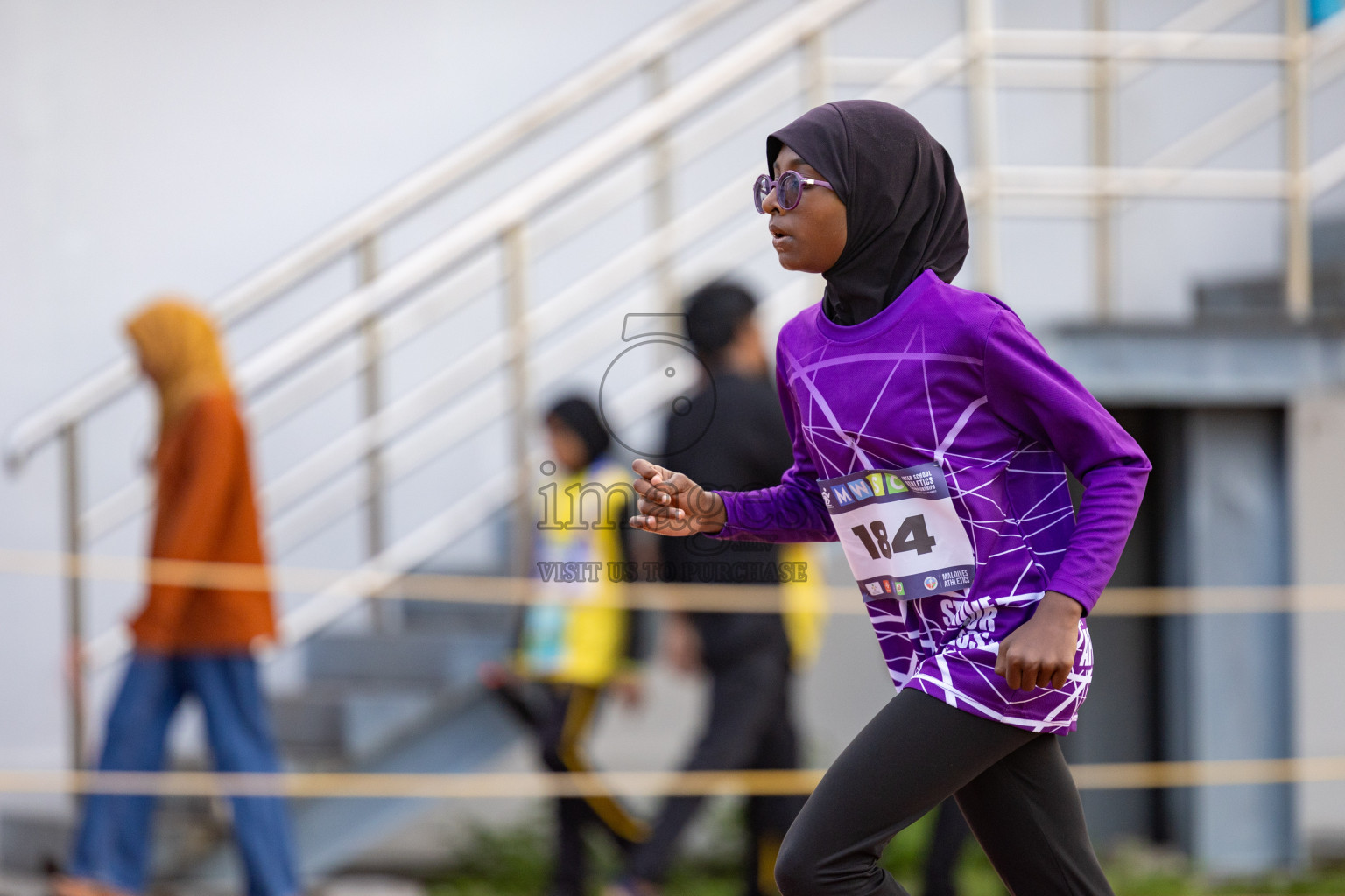 Day 1 of MWSC Interschool Athletics Championships 2024 held in Hulhumale Running Track, Hulhumale, Maldives on Saturday, 9th November 2024. 
Photos by: Ismail Thoriq, Hassan Simah / Images.mv