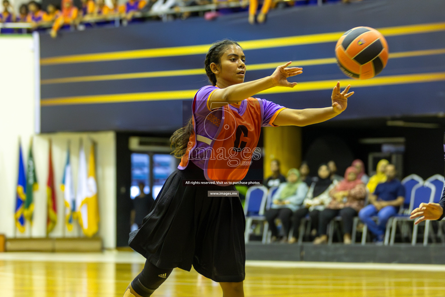 Day 11 of 24th Interschool Netball Tournament 2023 was held in Social Center, Male', Maldives on 6th November 2023. Photos: Mohamed Mahfooz Moosa / images.mv