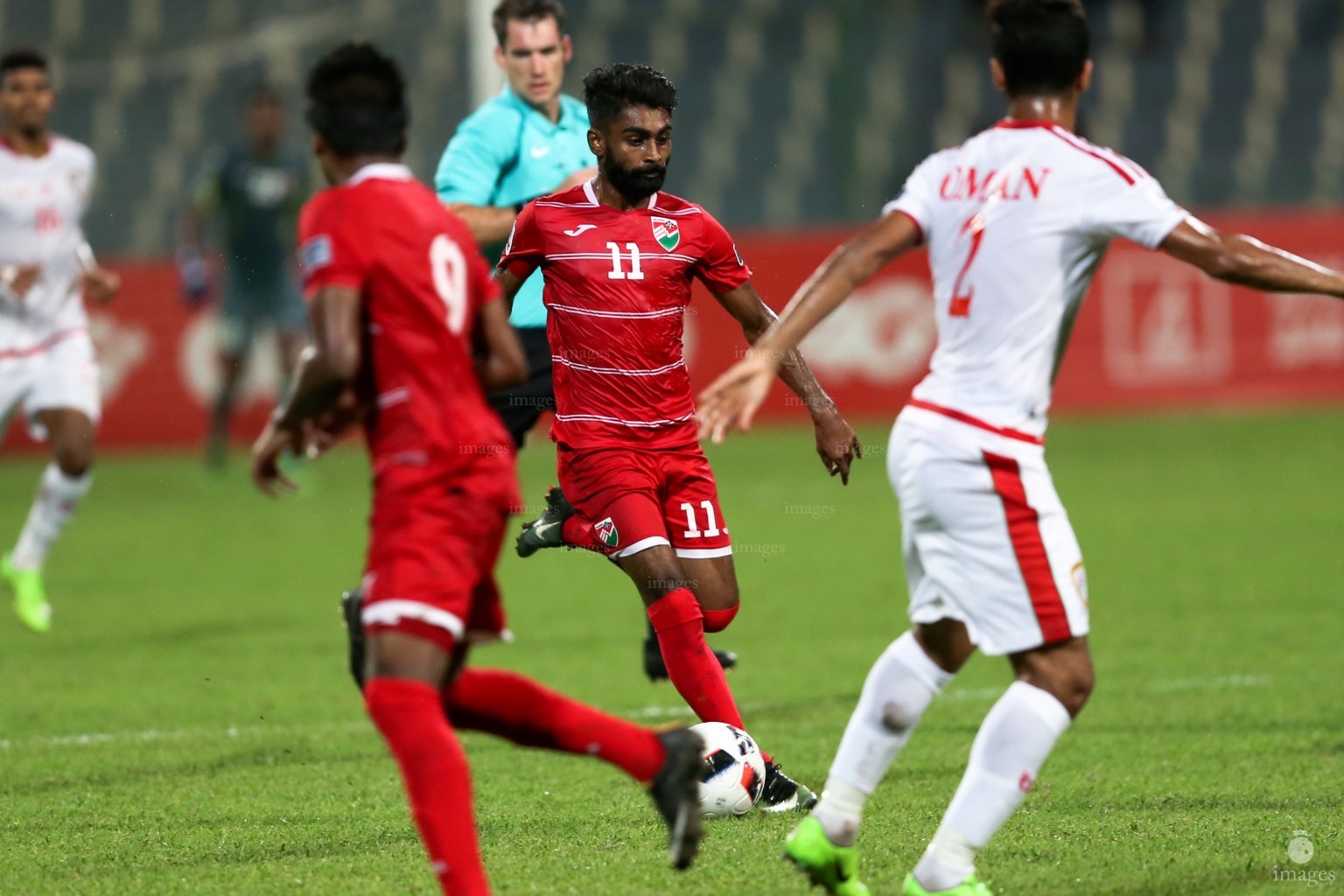 Asian Cup Qualifier between Maldives and Oman in National Stadium, on 10 October 2017 Male' Maldives. ( Images.mv Photo: Abdulla Abeedh )