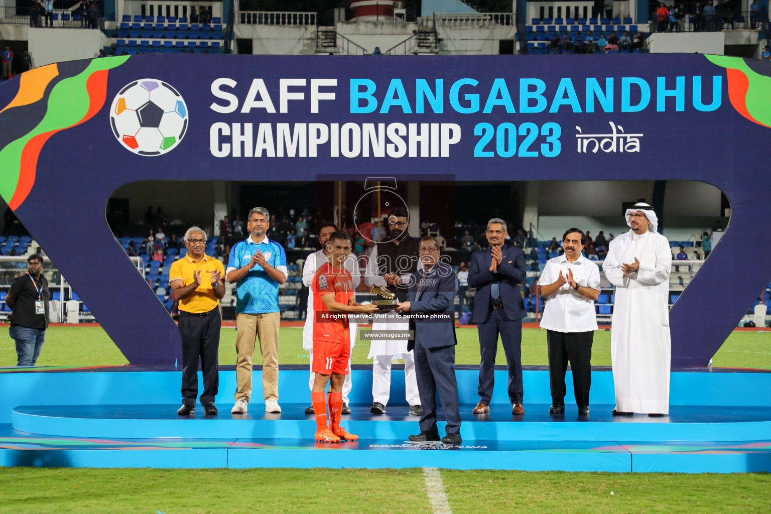 Kuwait vs India in the Final of SAFF Championship 2023 held in Sree Kanteerava Stadium, Bengaluru, India, on Tuesday, 4th July 2023. Photos: Nausham Waheed, Hassan Simah / images.mv