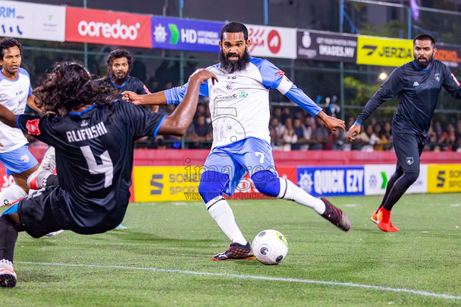 N Kendhikulhudhoo vs R Alifushi on Day 35 of Golden Futsal Challenge 2024 was held on Tuesday, 20th February 2024, in Hulhumale', Maldives
Photos: Mohamed Mahfooz Moosa, / images.mv