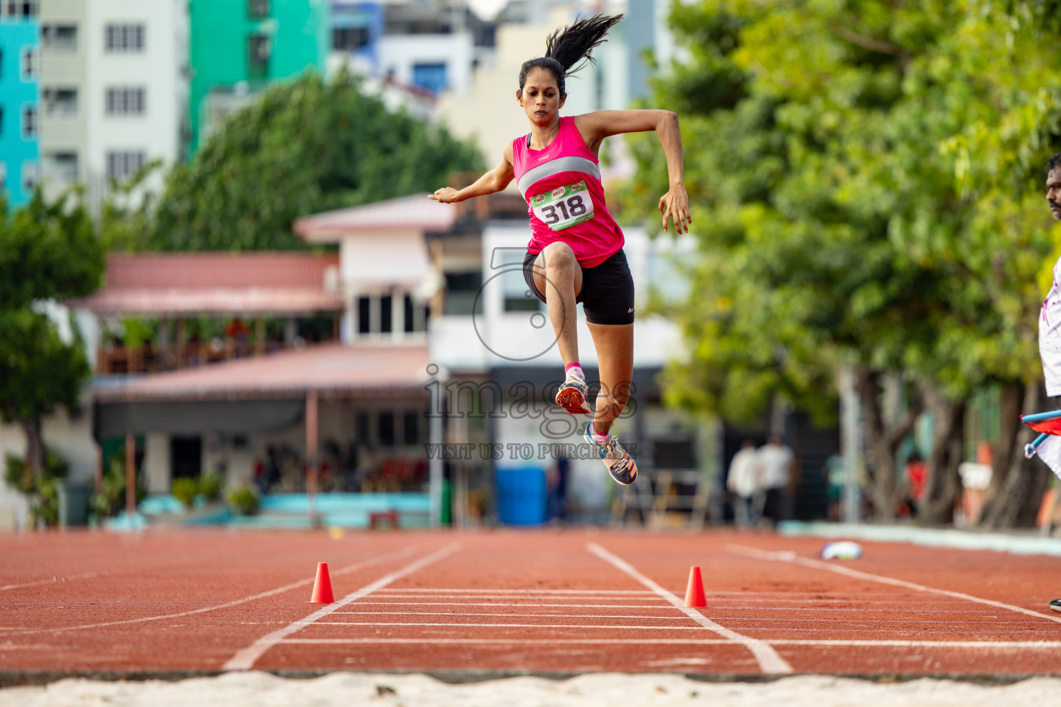 Day 2 of 12th Milo Association Championships was held in Ekuveni Track at Male', Maldives on Friday, 25th April 2025. Photos: Hassan Simah / images.mv