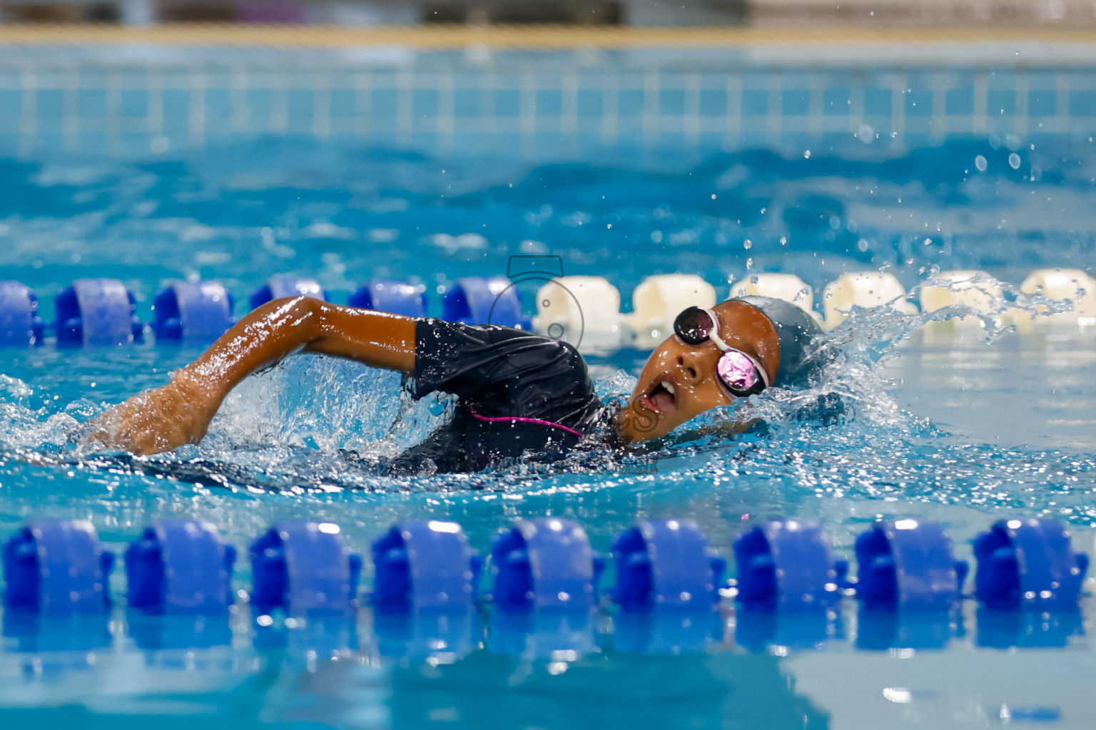 Day 4 of BML 6th National Kids Swimming Kids Festival 2025 held in Hulhumale', Maldives on Thursday, 6th November 2024. 
Photos: Hassan Simah / images.mv