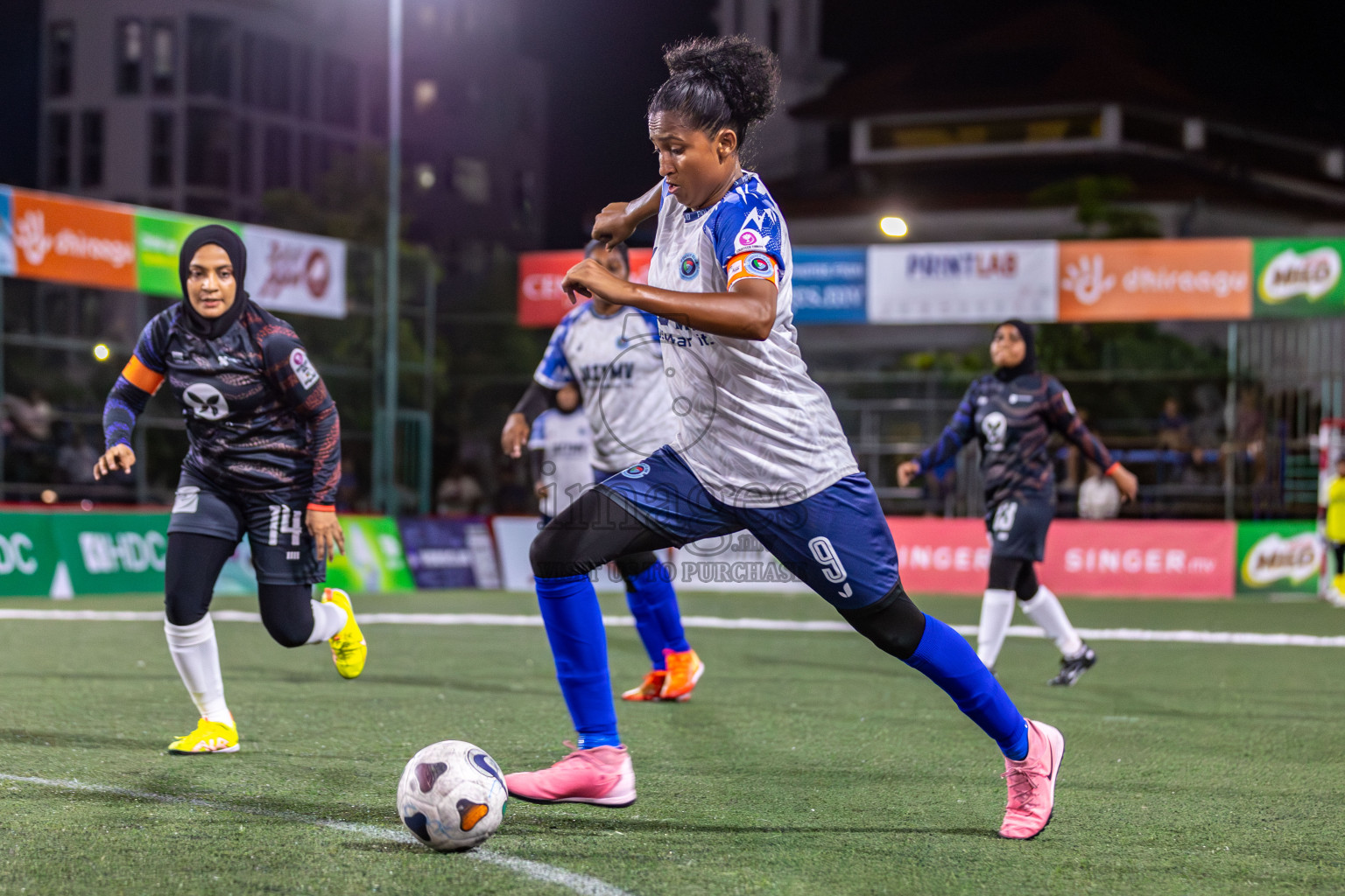 POLICE CLUB vs TEAM DHARUMAVANTHA in Eighteen Thirty 2024 held in Rehendi Futsal Ground, Hulhumale', Maldives on Monday, 9th September 2024. Photos: Mohamed Mahfooz Moosa / images.mv