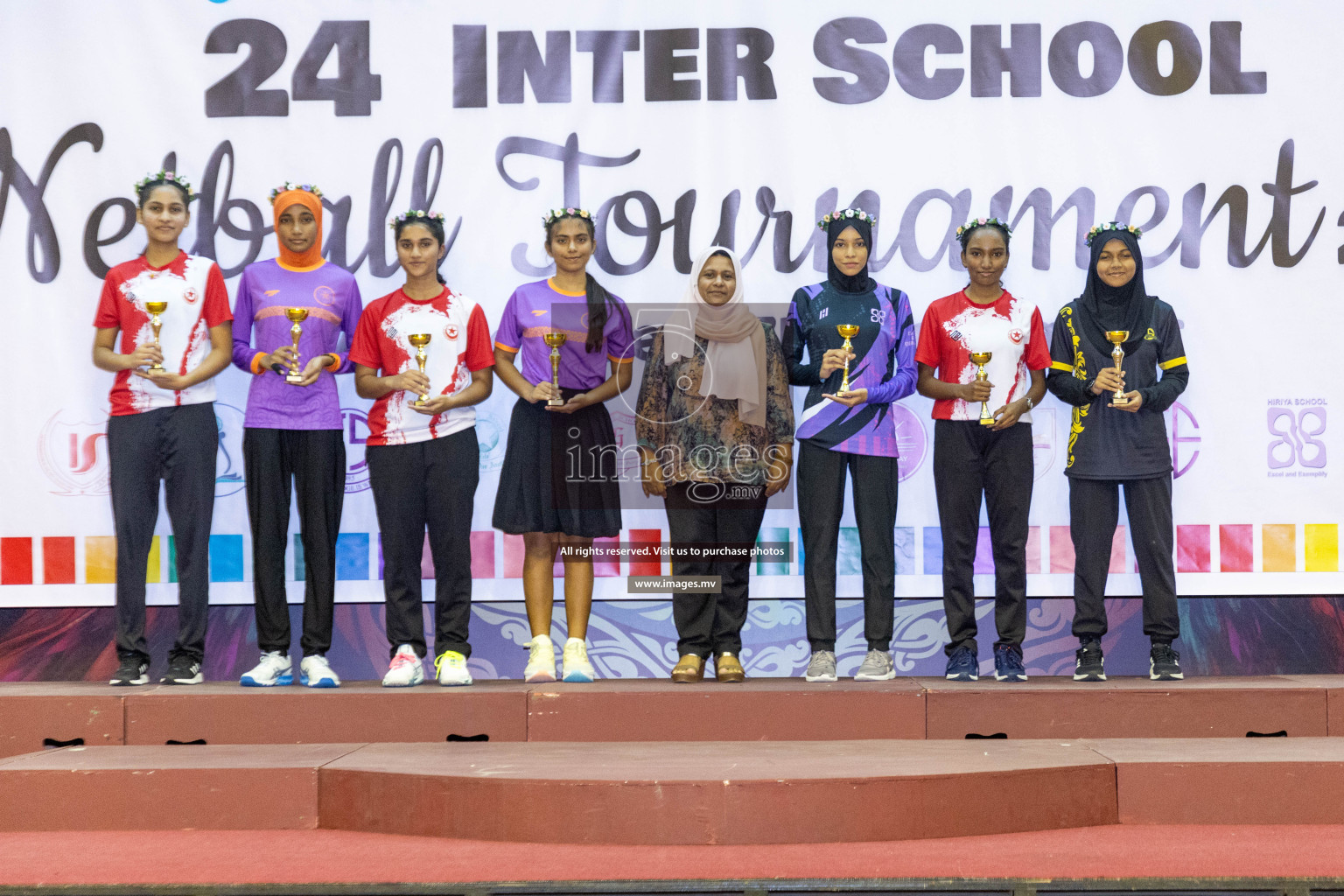 Final of 24th Interschool Netball Tournament 2023 was held in Social Center, Male', Maldives on 7th November 2023. Photos: Nausham Waheed / images.mv