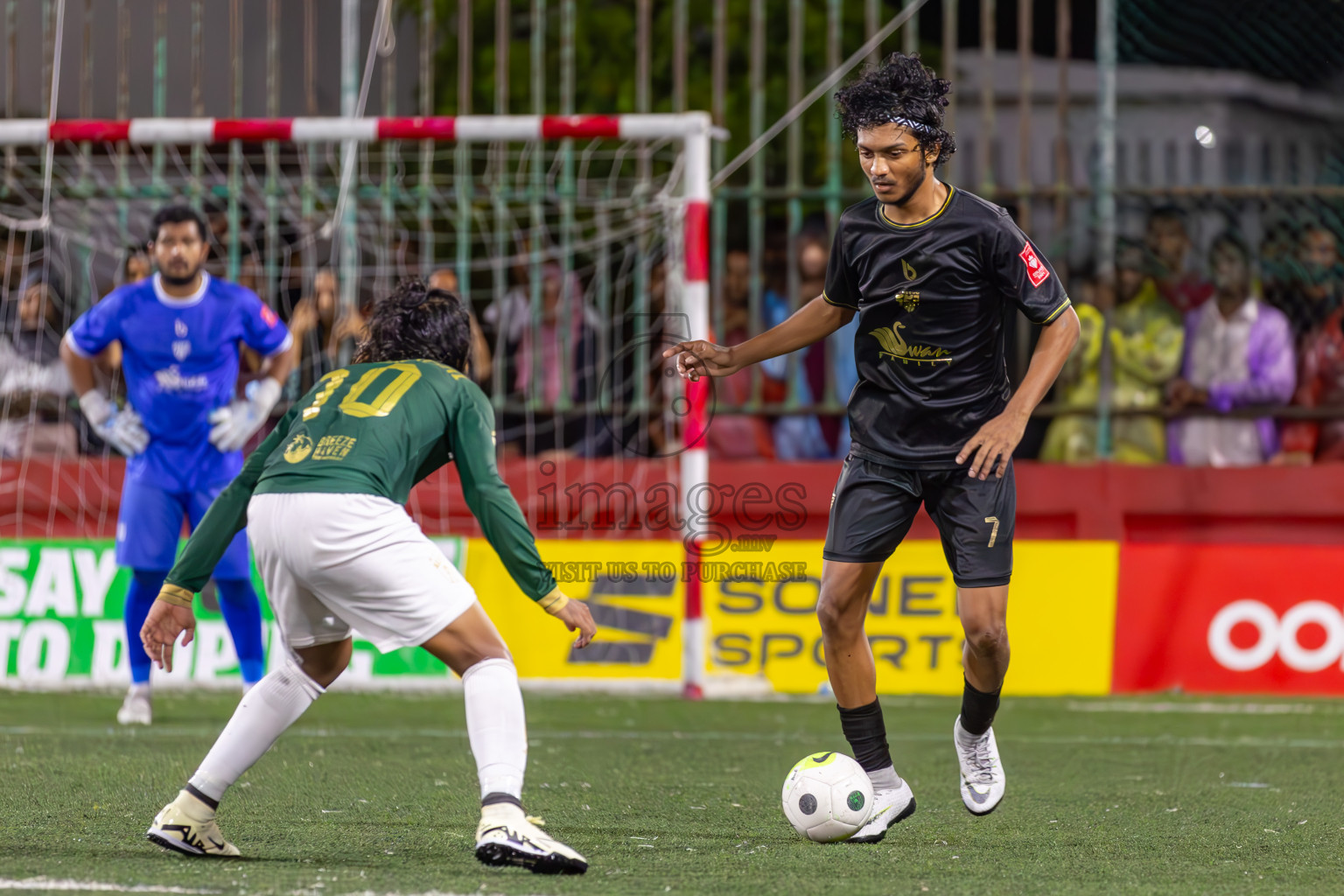 Th Thimarafushi vs HA Utheemu in Round of 16 on Day 40 of Golden Futsal Challenge 2024 which was held on Tuesday, 27th February 2024, in Hulhumale', Maldives Photos: Ismail Thoriq / images.mv