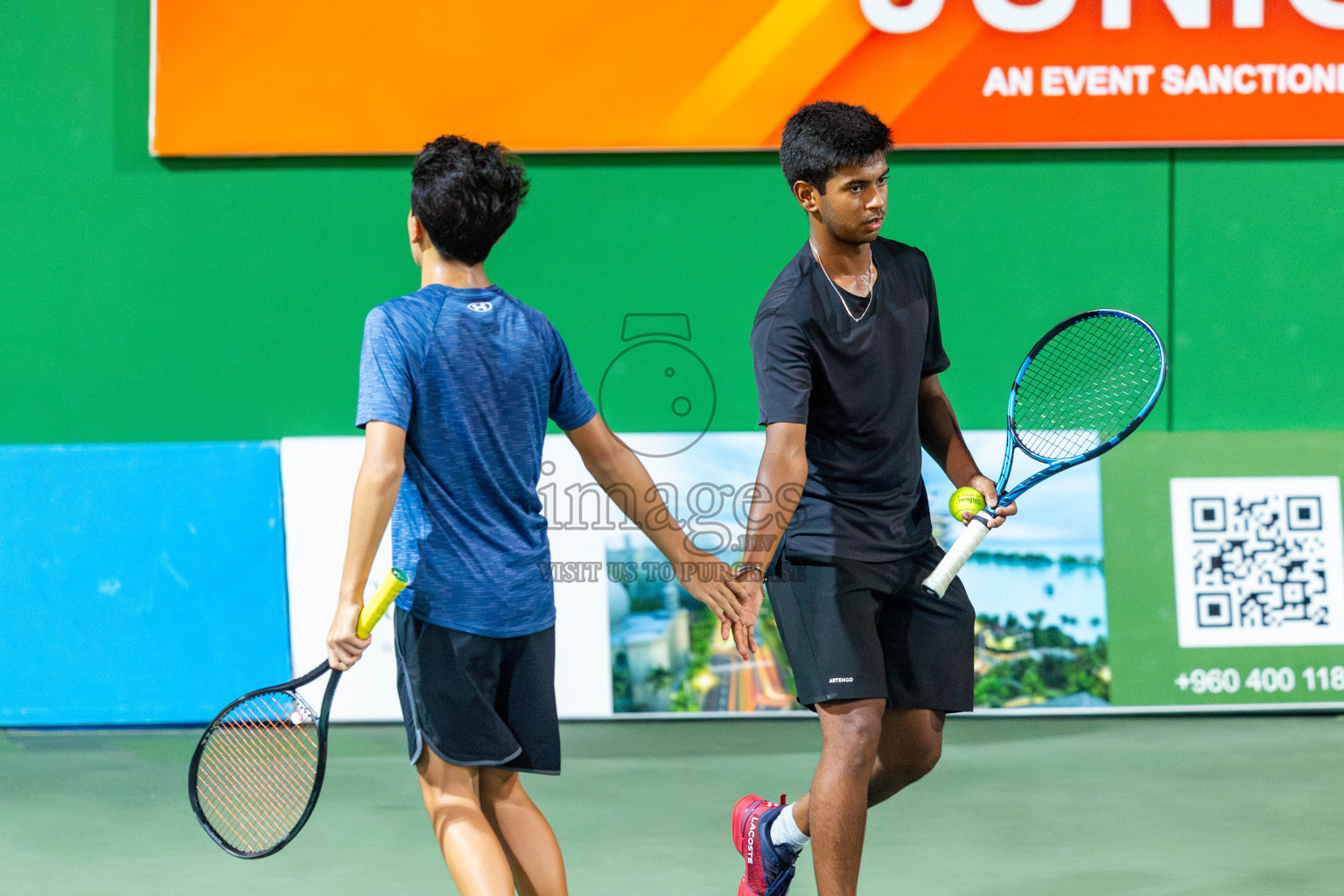 Day 8 of ATF Maldives Junior Open Tennis was held in Male' Tennis Court, Male', Maldives on Thursday, 19th December 2024. Photos: Nausham Waheed/ images.mv