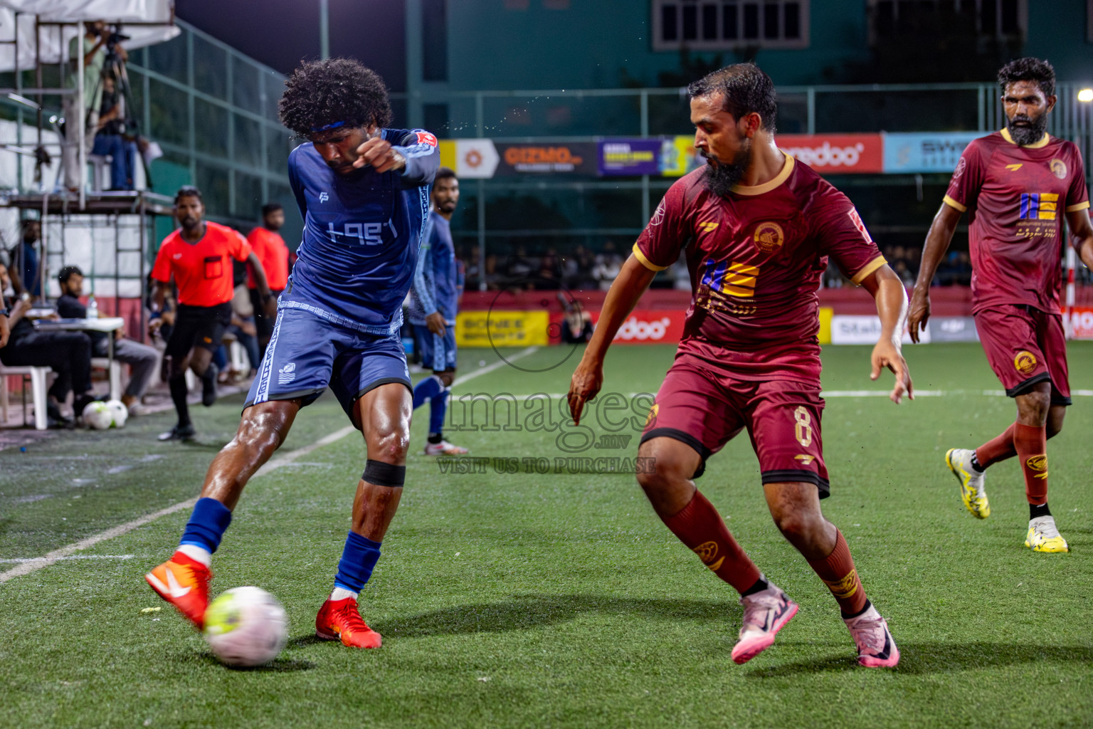 V. Keyodhoo VS AA. Mathiveri on Day 36 of Golden Futsal Challenge 2024 was held on Wednesday, 21st February 2024, in Hulhumale', Maldives 
Photos: Hassan Simah/ images.mv