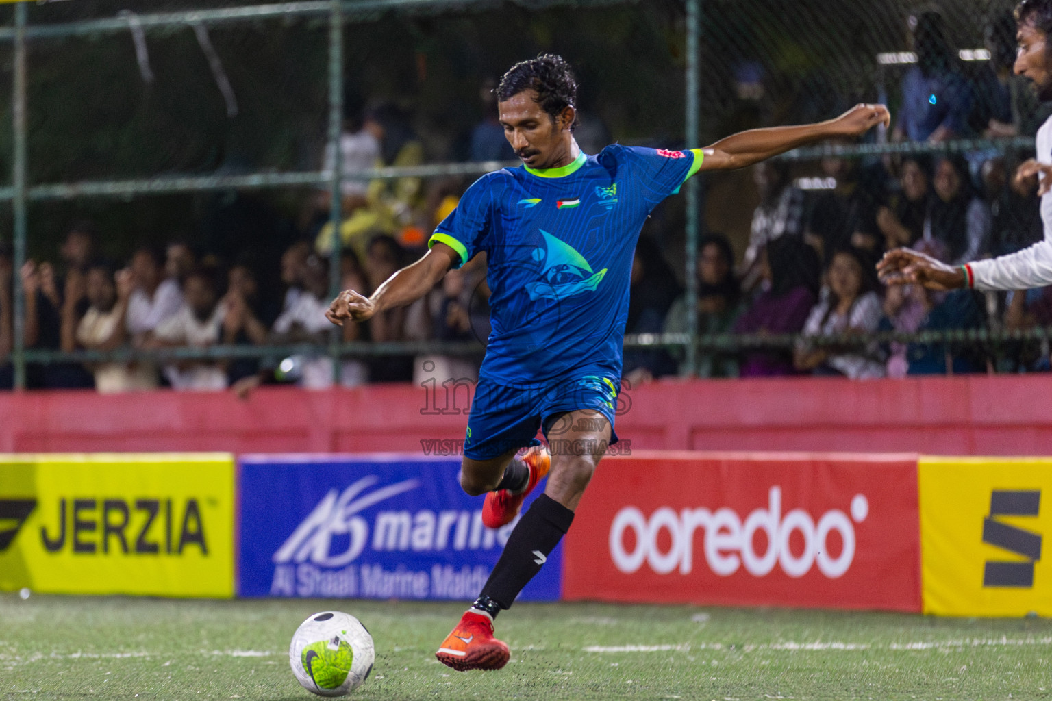 H.Dh Makunudhoo vs H.Dh Finey in Day 6 of Golden Futsal Challenge 2024 was held on Saturday, 20th January 2024, in Hulhumale', Maldives Photos: Mohamed Mahfooz Moosa / images.mv