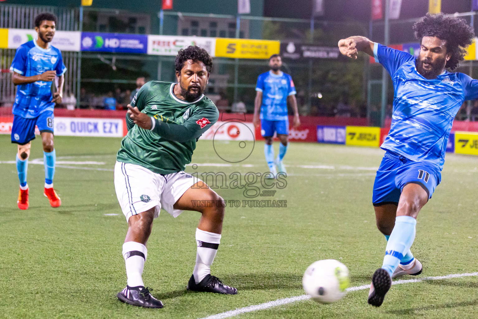 N Miladhoo vs N Maafaru in Day 6 of Golden Futsal Challenge 2024 was held on Saturday, 20th January 2024, in Hulhumale', Maldives Photos: Hassan Simah / images.mv