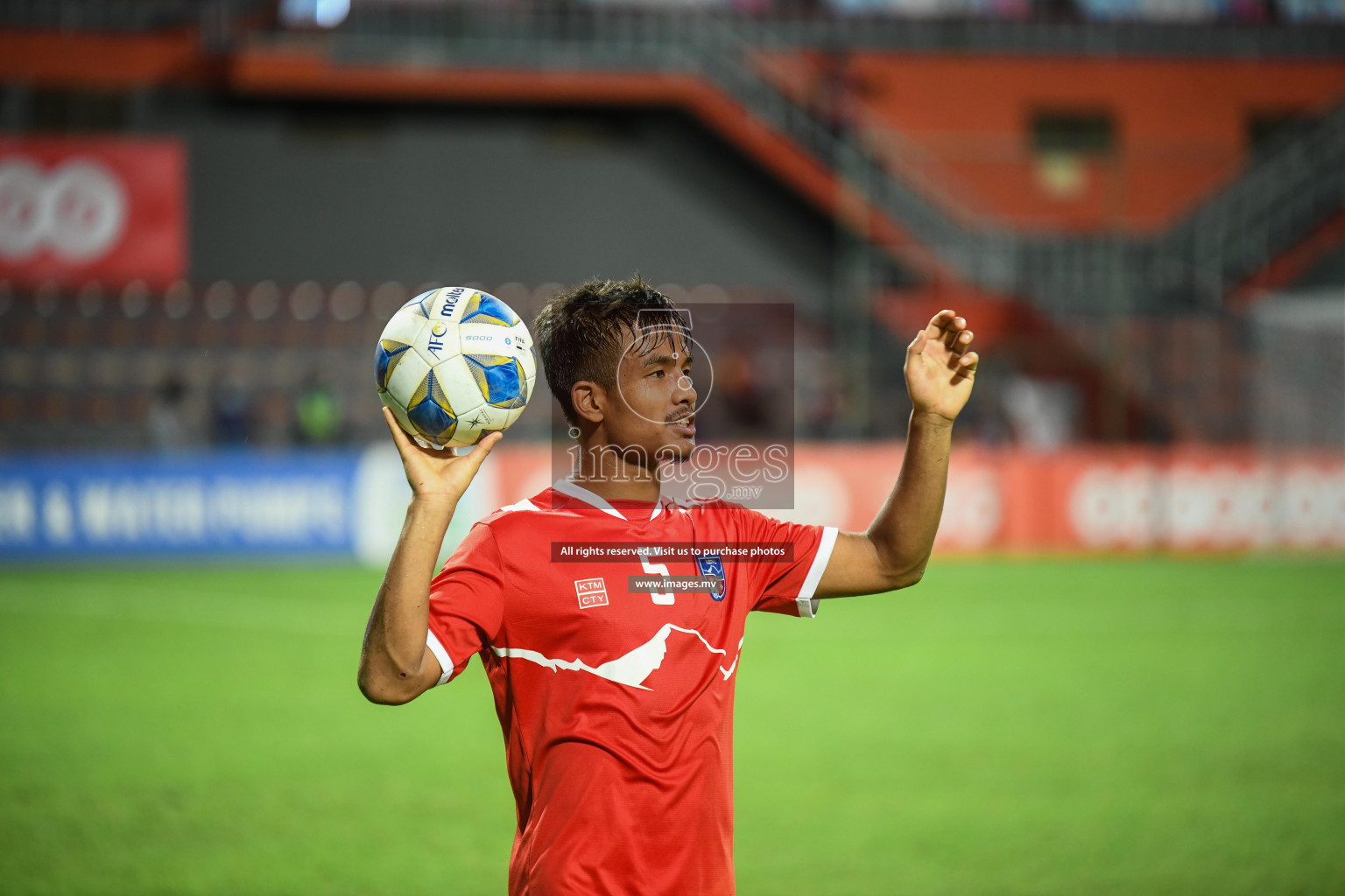 Nepal vs Sri Lanka in SAFF Championship 2021 held on 4th October 2021 in Galolhu National Stadium, Male', Maldives