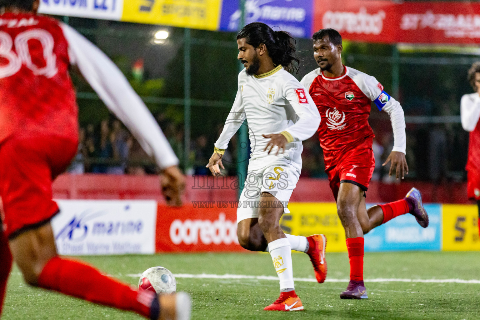 Th. Madifushi  VS  Th. Thimarafushi in Day 11 of Golden Futsal Challenge 2024 was held on Thursday, 25th January 2024, in Hulhumale', Maldives
Photos: Nausham Waheed / images.mv