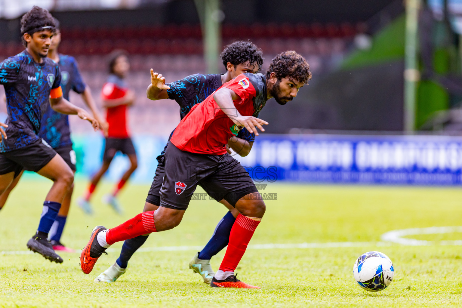 TC Sports Club vs Super United Sports in Day 5 of Under 19 Youth Championship 2024 was held at National Stadium in Male', Maldives on Sunday, 23rd June 2024. Photos: Nausham Waheed / images.mv