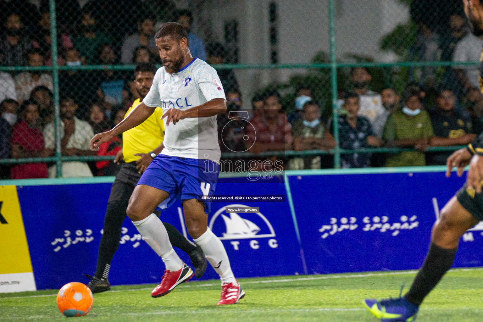 Prison Club vs MACL in the Quarter Finals of Club Maldives 2021 held at Hulhumale;, on 12th December 2021 Photos: Nasam / images.mv