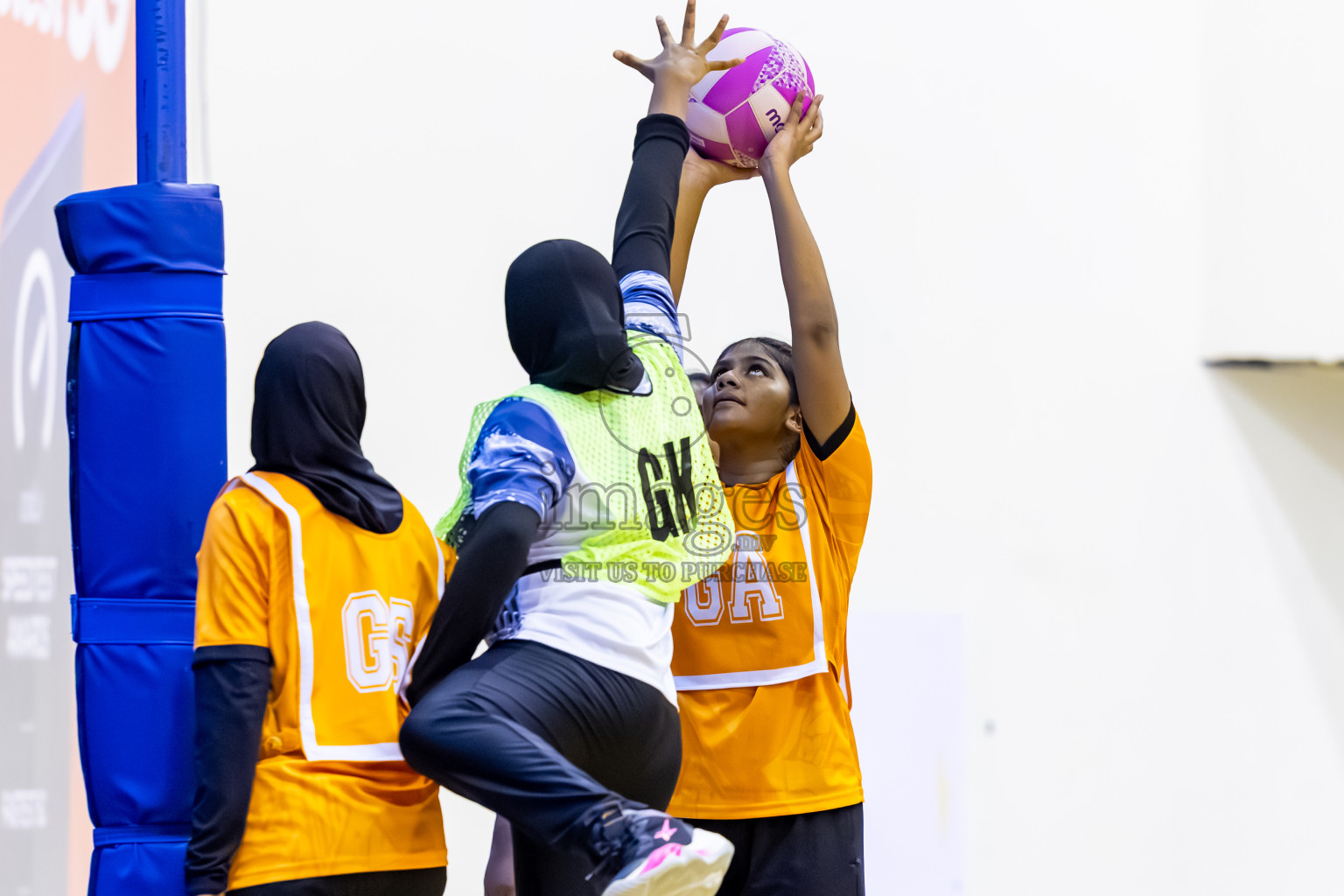 SC Skylark vs Youth United SC in Day 5 of 24th Milo Netball Association Championship held in Social Center at Male', Maldives on Friday, 5th September 2025. Photos: Nausham Waheed / images.mv