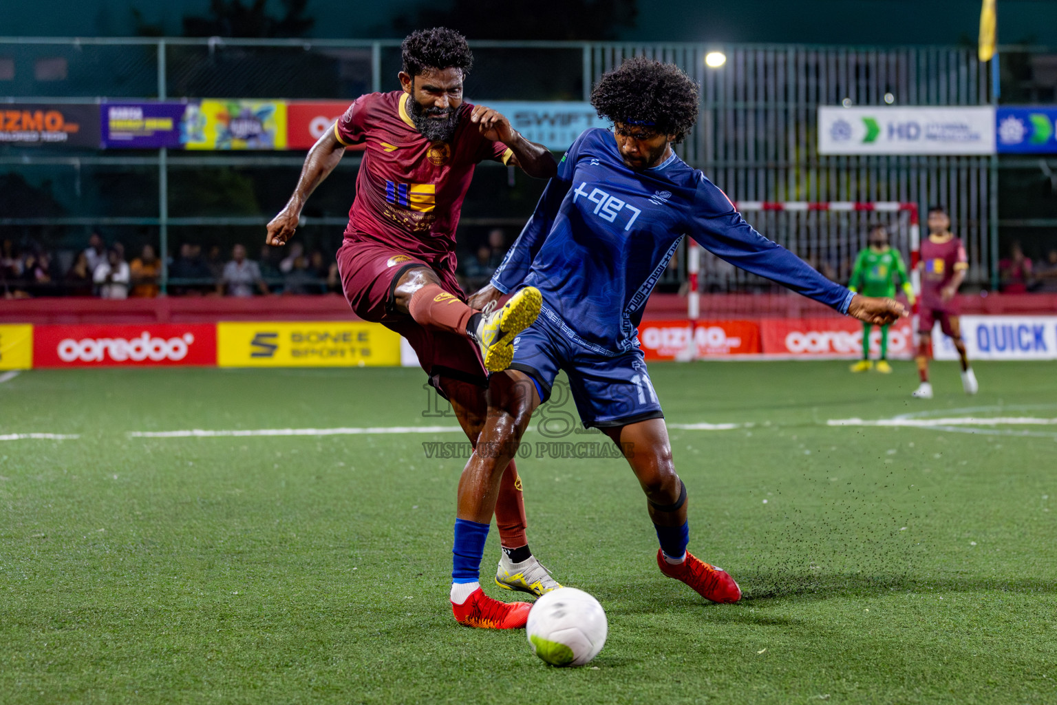 V. Keyodhoo VS AA. Mathiveri on Day 36 of Golden Futsal Challenge 2024 was held on Wednesday, 21st February 2024, in Hulhumale', Maldives 
Photos: Hassan Simah/ images.mv