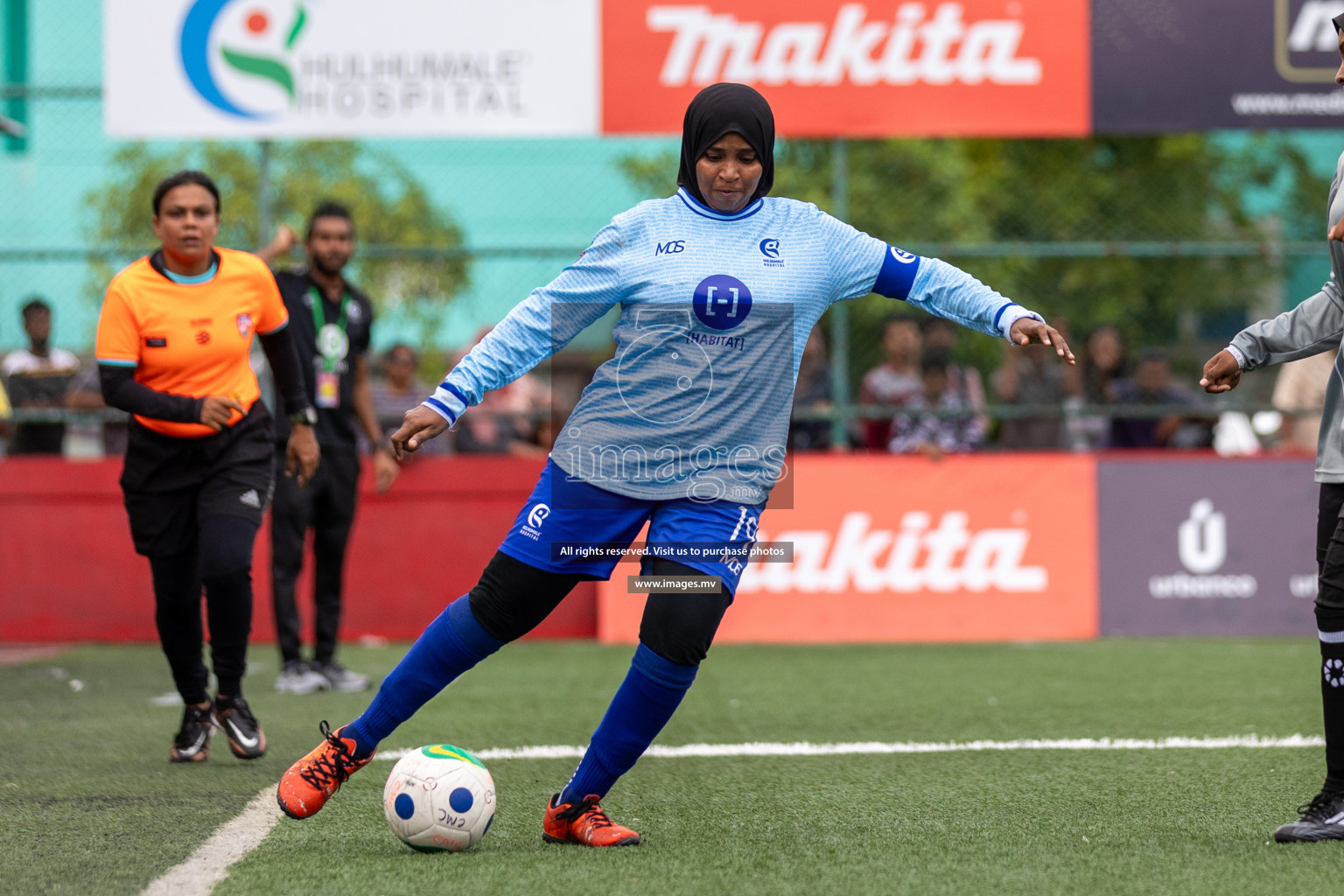 Hulhumale Hospital vs MIRA SC in 18/30 Futsal Fiesta Classic 2023 held in Hulhumale, Maldives, on Friday, 21st July 2023 Photos: Mohamed Mahfooz Moosa / images.mv