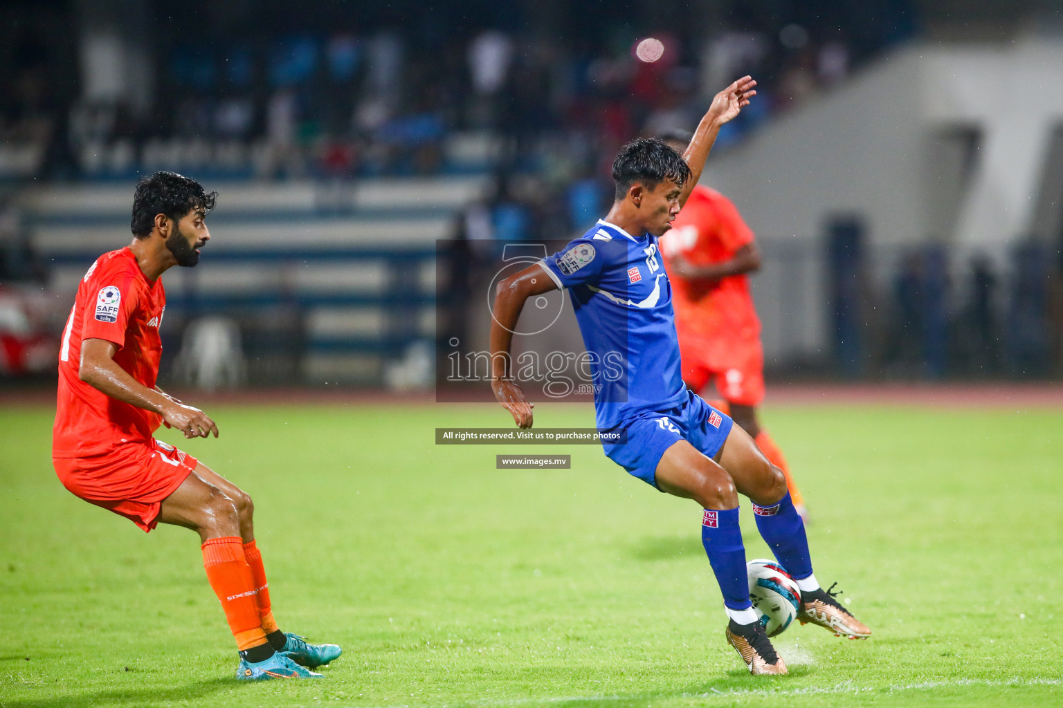 Nepal vs India in SAFF Championship 2023 held in Sree Kanteerava Stadium, Bengaluru, India, on Saturday, 24th June 2023. Photos: Hassan Simah / images.mv