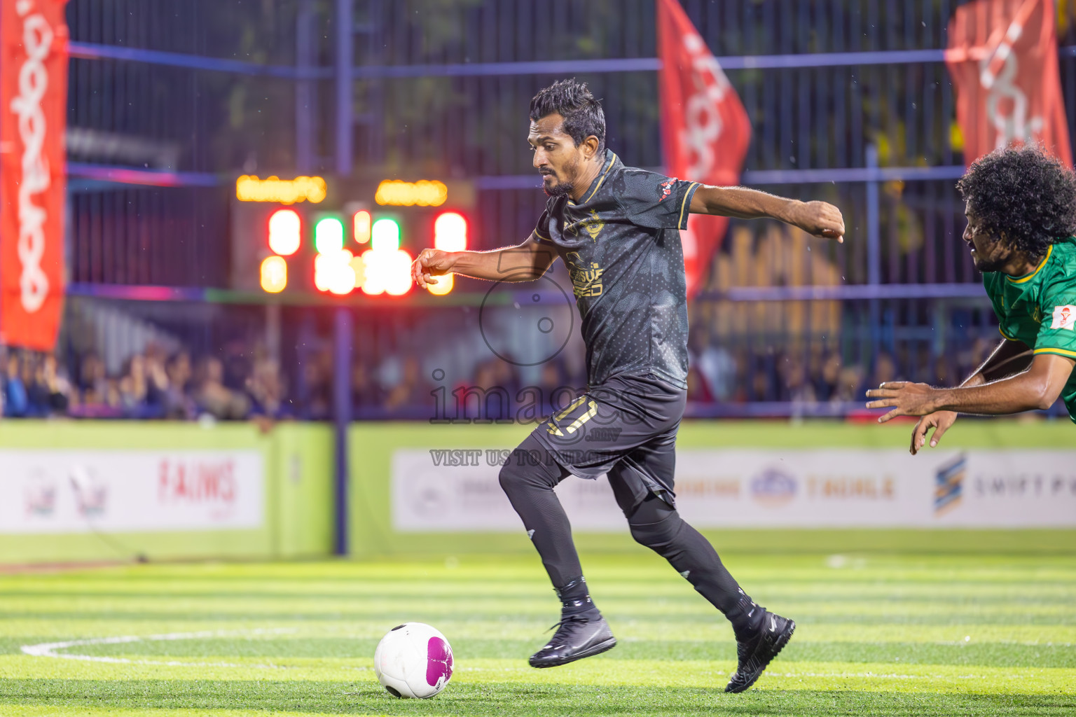 Muring FC vs Afro SC in Semi Final of Eydhafushi Futsal Cup 2024 was held on Monday , 15th April 2024, in B Eydhafushi, Maldives Photos: Ismail Thoriq / images.mv