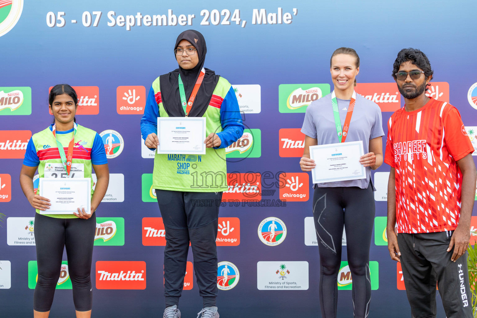 Day 2 of 33rd National Athletics Championship was held in Ekuveni Track at Male', Maldives on Friday, 6th September 2024.
Photos: Ismail Thoriq / images.mv