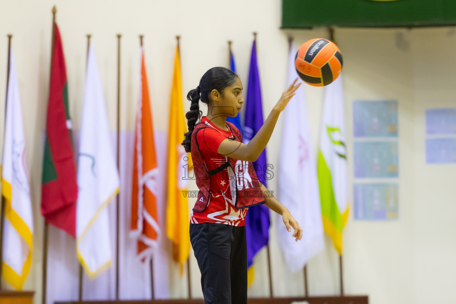 Day 14 of 25th Inter-School Netball Tournament was held in Social Center at Male', Maldives on Sunday, 25th August 2024. Photos: Hasni / images.mv