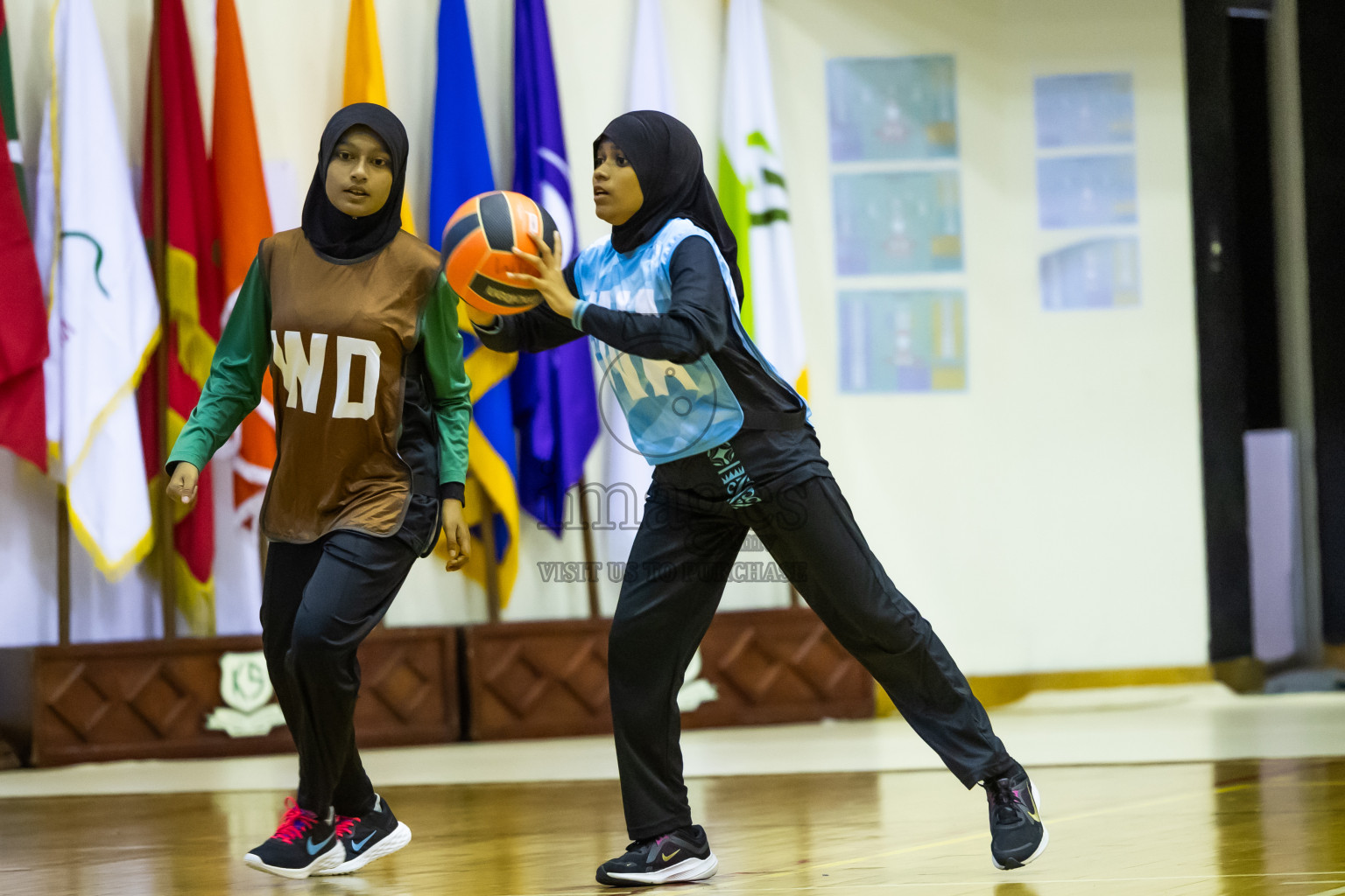 Day 12 of 25th Inter-School Netball Tournament was held in Social Center at Male', Maldives on Thursday, 22nd August 2024.