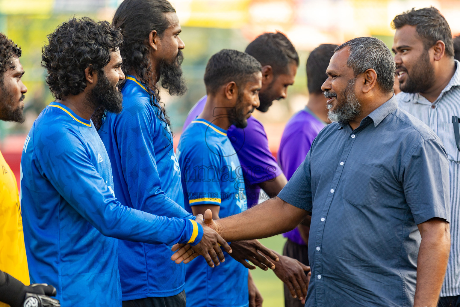 K. Maafushi vs K. Guraidhoo in Day 19 of Golden Futsal Challenge 2024 was held on Friday, 2nd February 2024 in Hulhumale', Maldives 
Photos: Hassan Simah / images.mv