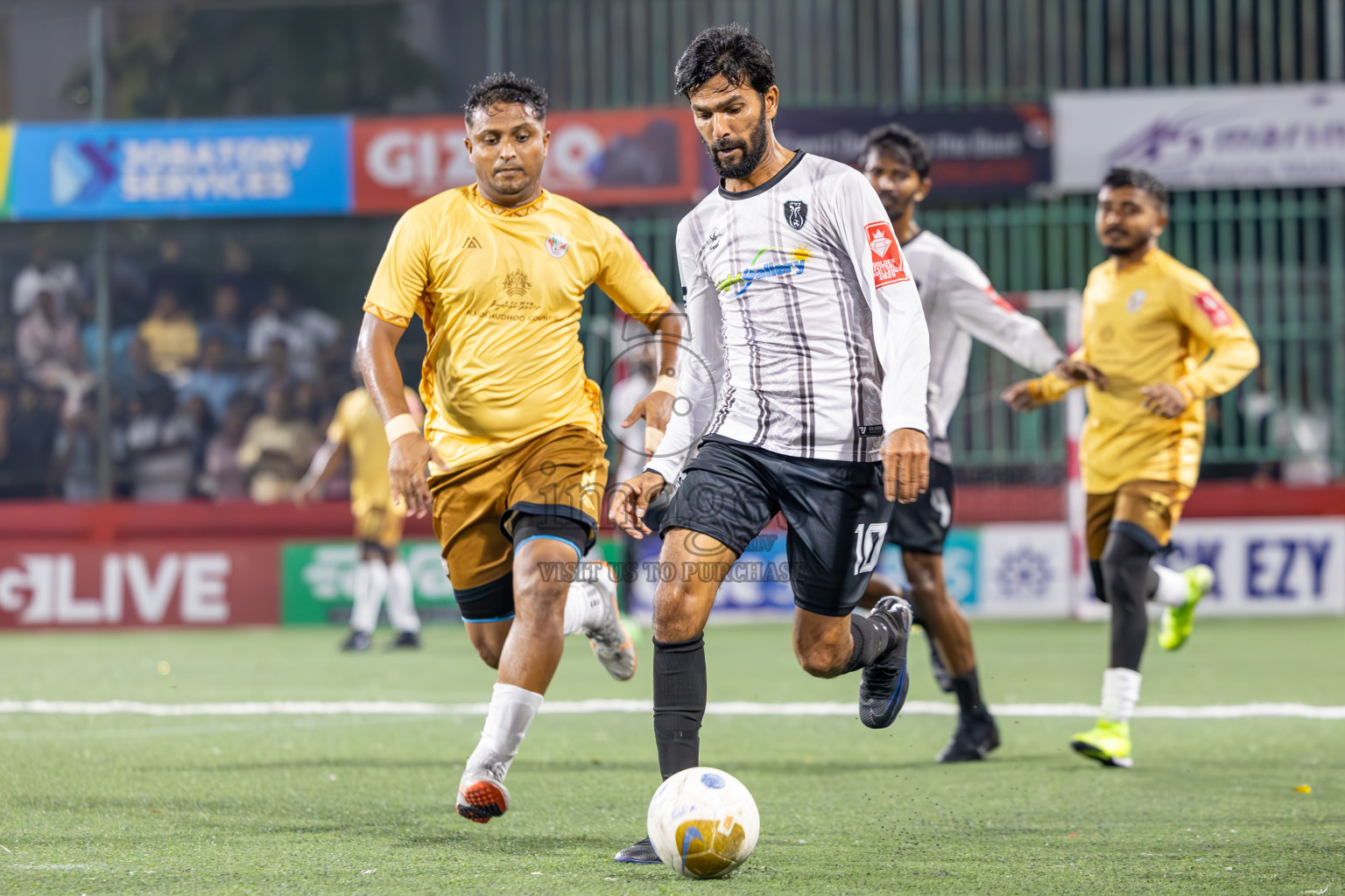 N Holhudhoo vs N Miladhoo in Noonu Atoll Final in Day 24 of Golden Futsal Challenge 2025 was held on Tuesday , 28th January 2025, in Hulhumale', Maldives. Photos: Ismail Thoriq / images.mv
