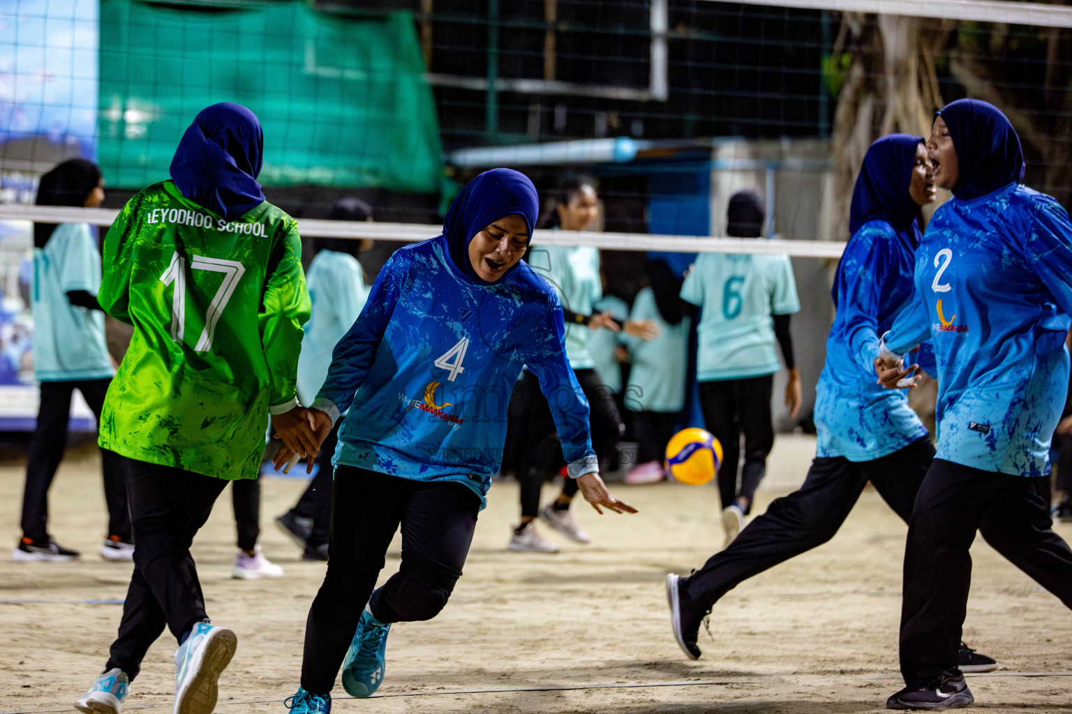 U19 Male and Atoll Girl's Finals in Day 9 of Interschool Volleyball Tournament 2024 was held in ABC Court at Male', Maldives on Saturday, 30th November 2024. Photos: Hassan Simah / images.mv