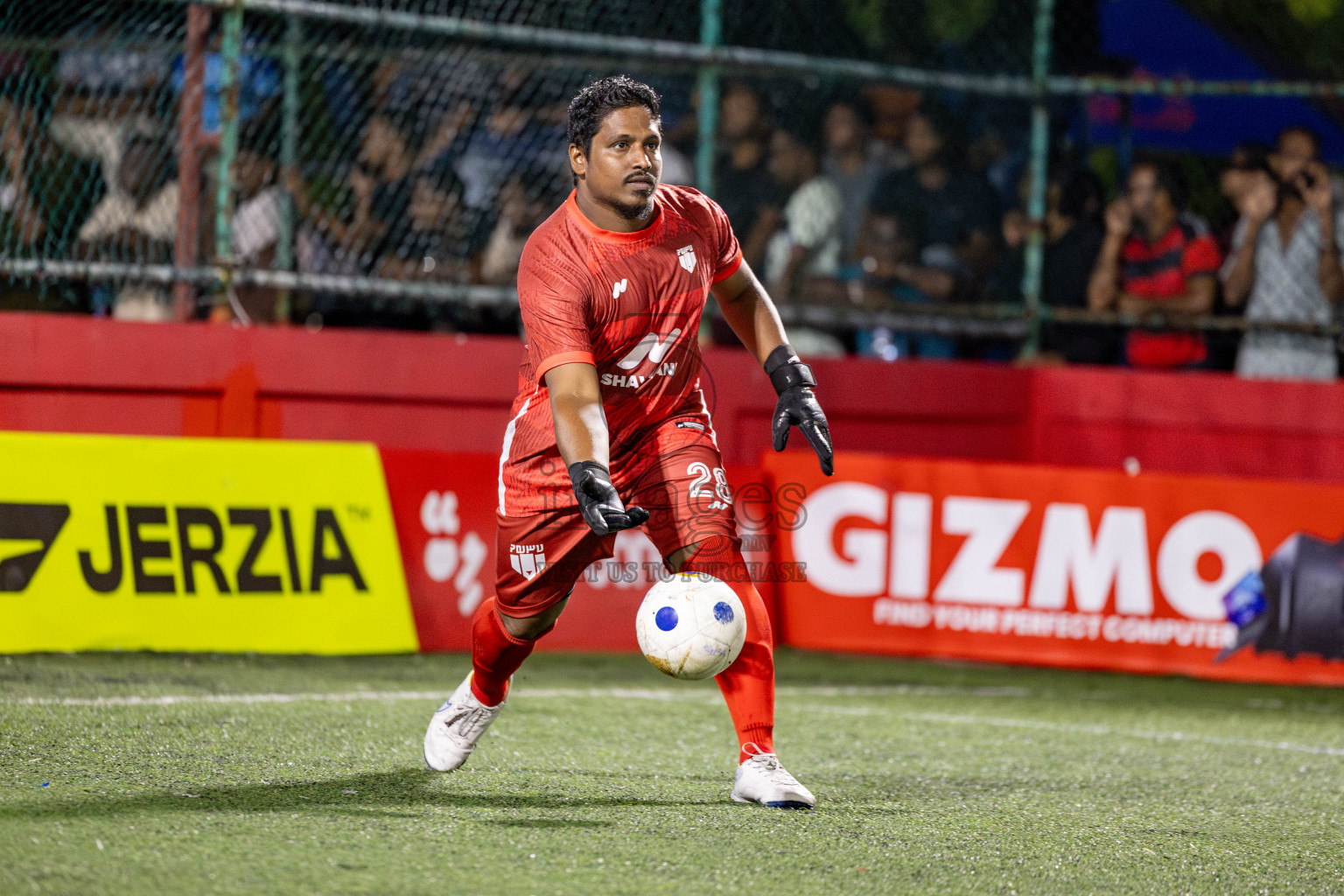 Th. Kinbidhoo VS Th. Dhiyamigili in Day 18 of Golden Futsal Challenge 2025 was held on Wednesday, 22nd January 2025, in Hulhumale', Maldives. Photos: Nausham Waheed / images.mv