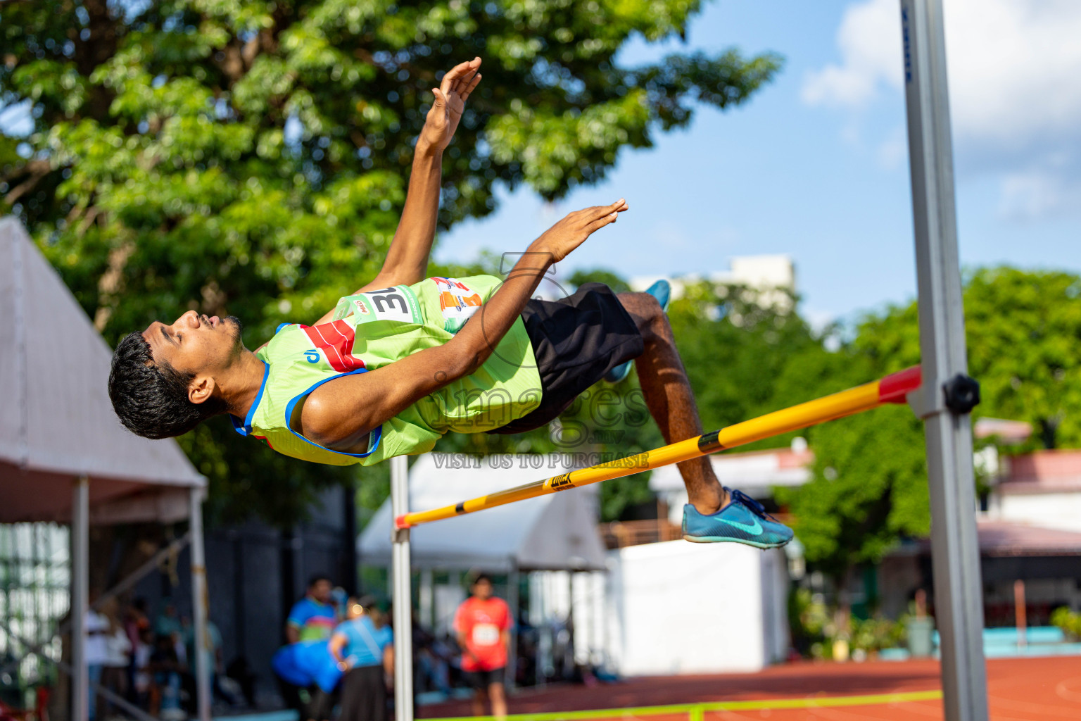 Day 2 of 12th Milo Association Championships was held in Ekuveni Track at Male', Maldives on Friday, 25th April 2025. Photos: Hassan Simah / images.mv