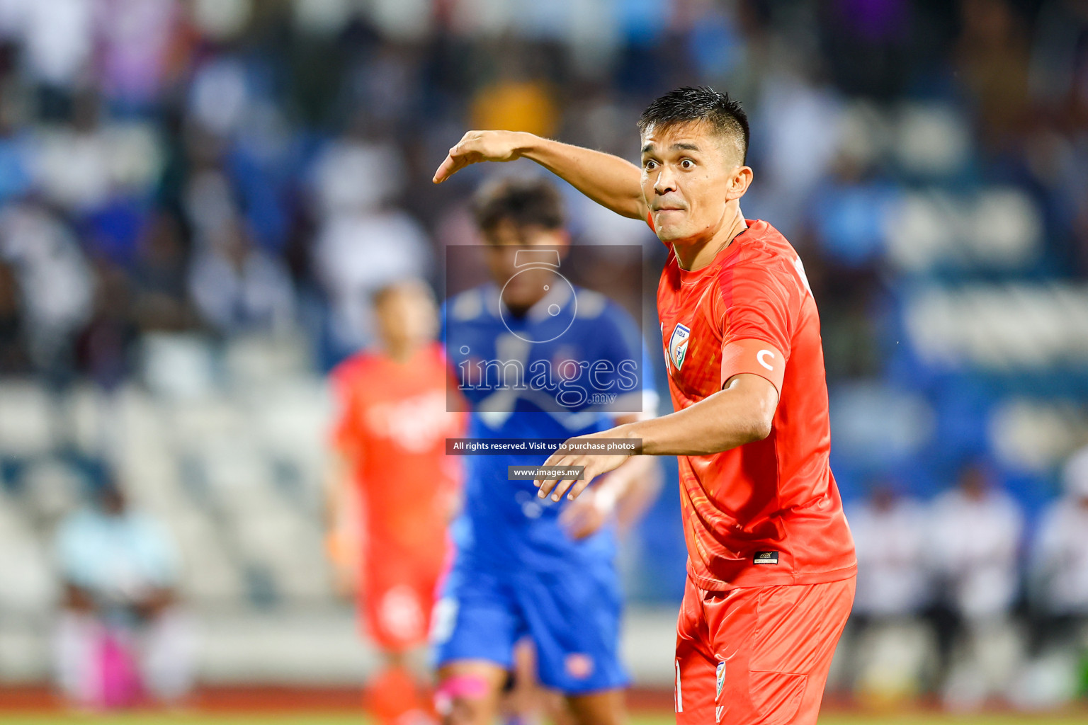 Nepal vs India in SAFF Championship 2023 held in Sree Kanteerava Stadium, Bengaluru, India, on Saturday, 24th June 2023. Photos: Nausham Waheed, Hassan Simah / images.mv