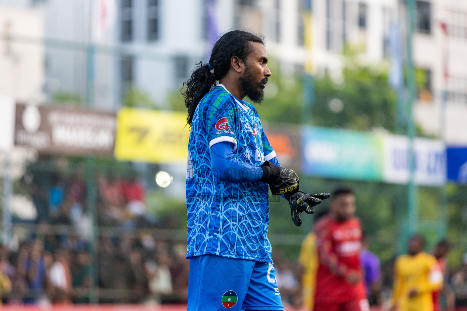 GDh Vaadhoo VS GDh Thinadhoo in Day 12 of Golden Futsal Challenge 2024 was held on Friday, 26th January 2024, in Hulhumale', Maldives Photos: Nausham Waheed / images.mv