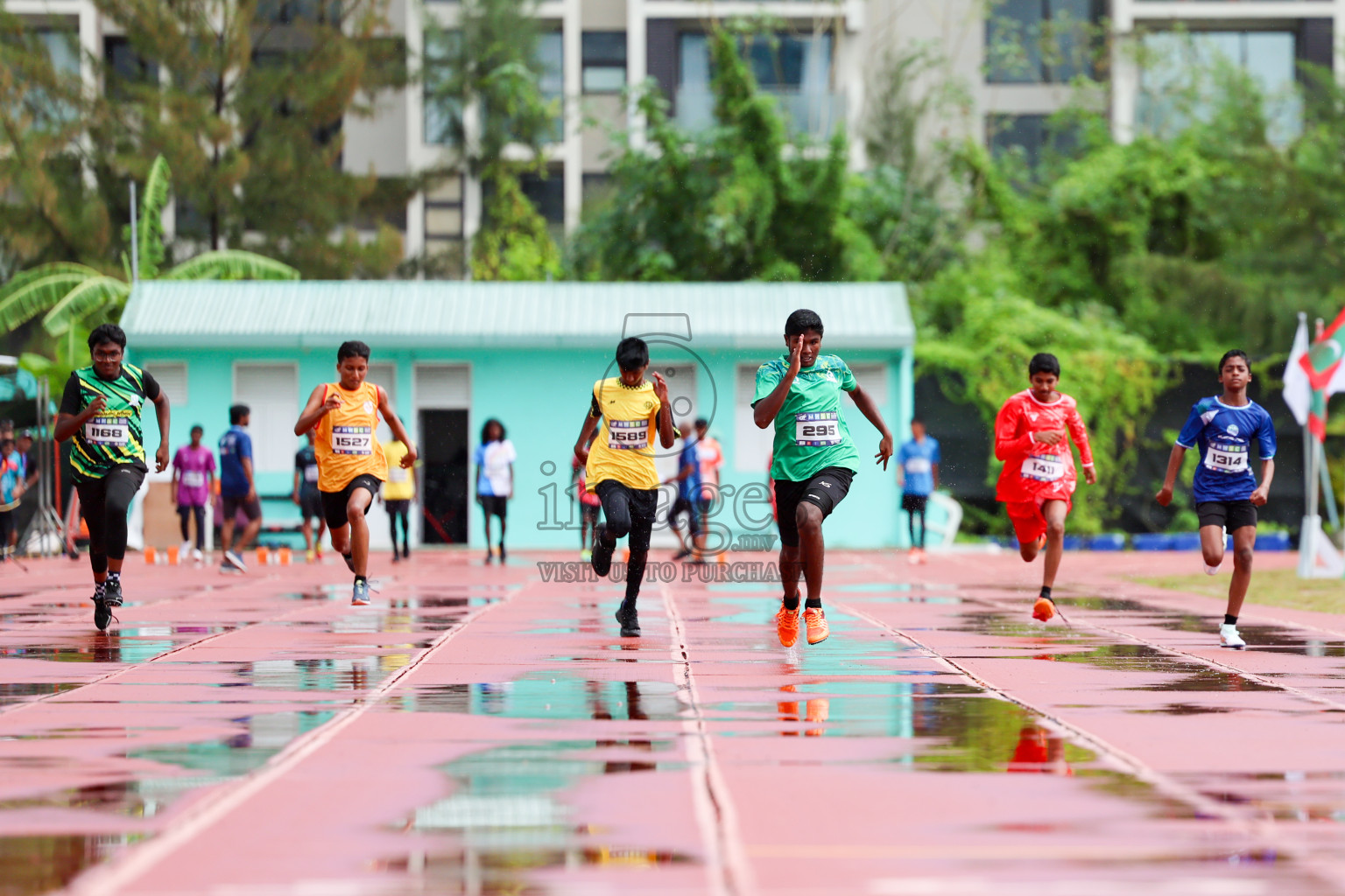 Day 1 of MWSC Interschool Athletics Championships 2024 held in Hulhumale Running Track, Hulhumale, Maldives on Saturday, 9th November 2024. 
Photos by: Ismail Thoriq, Hassan Simah / Images.mv