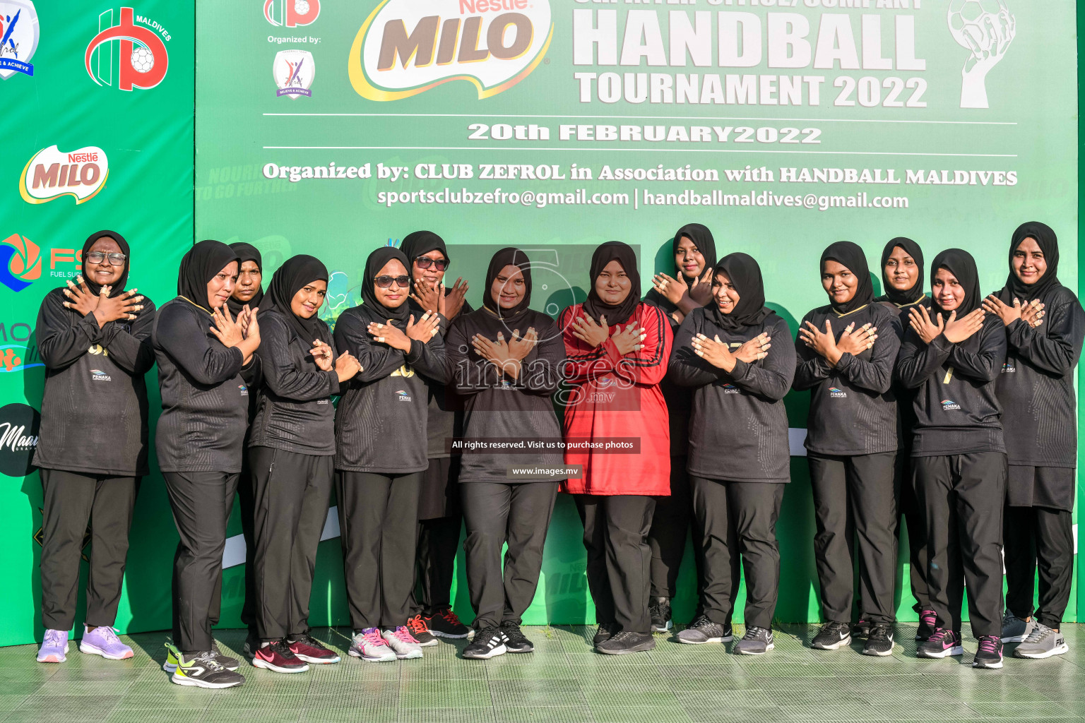 Day 8 of Milo 6th Inter Office Handball Tournament 2022 - Photos by Nausham Waheed