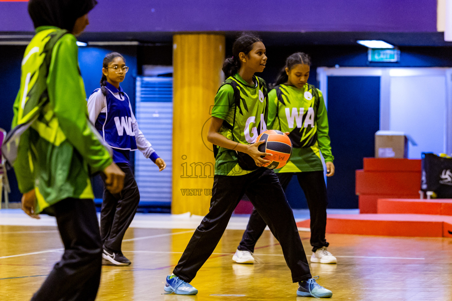 Day 10 of 25th Inter-School Netball Tournament was held in Social Center at Male', Maldives on Tuesday, 20th August 2024. Photos: Nausham Waheed / images.mv