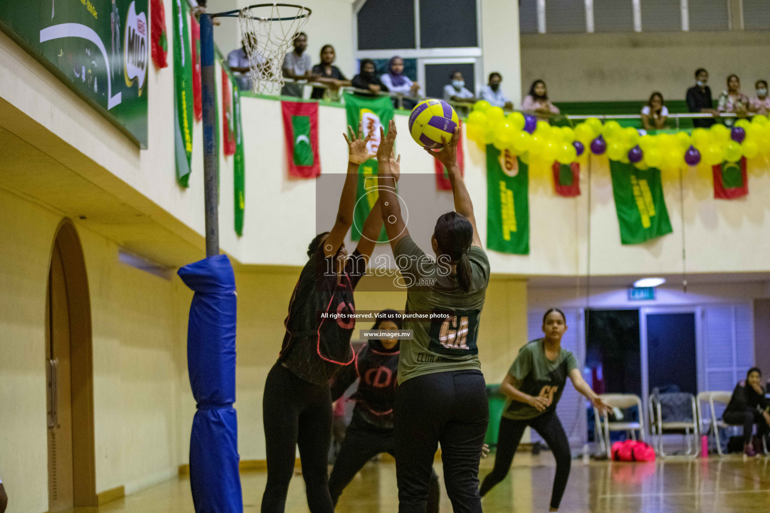 Kulhudhuffushi Youth & R.C vs Club Green Streets in the Finals of Milo National Netball Tournament 2021 (Women's) held on 5th December 2021 in Male', Maldives Photos: Ismail Thoriq / images.mv